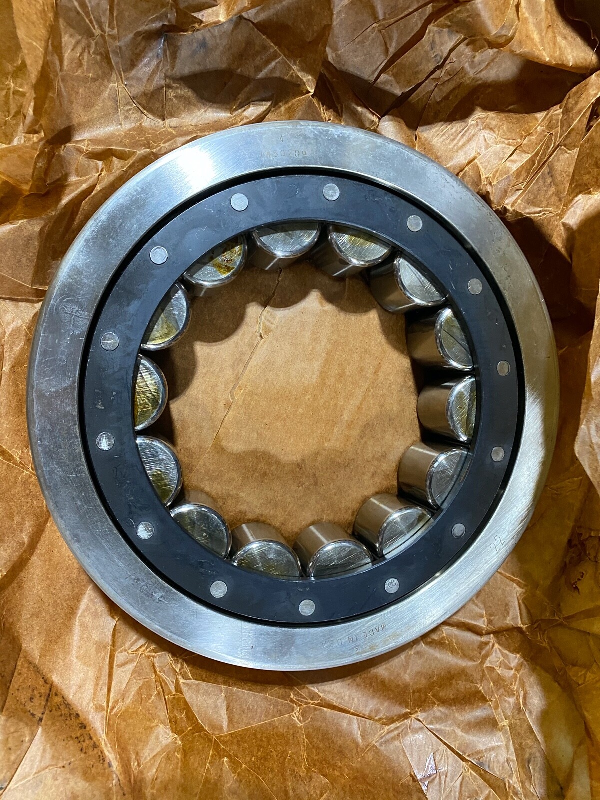 One (1) Hyatt Delco Cylindrical Roller Ball Bearing 0326-WA, 7450289 11″OD, NOS