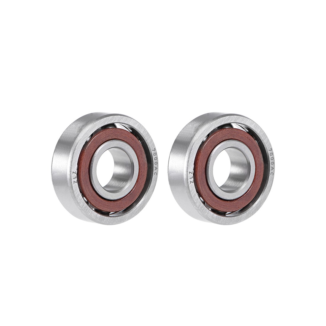 7000AC Angular Contact Ball Bearing 10x26x8mm Single Row Open Type 2pcs