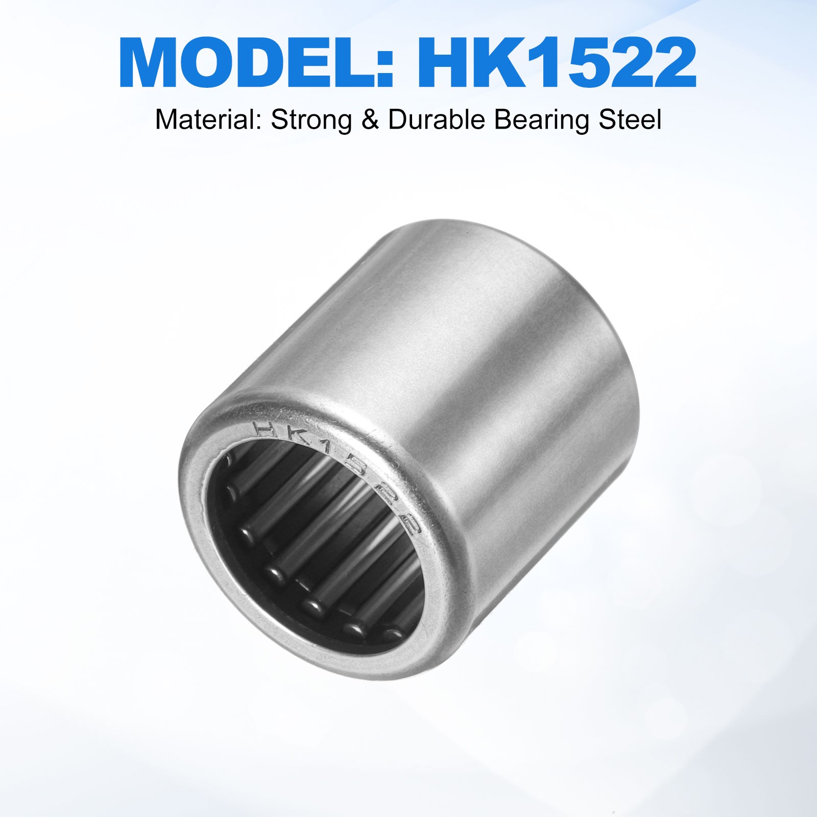 5 Pcs HK1522 Bore 15mm OD 21mm 22mm Width Needle Roller Bearings