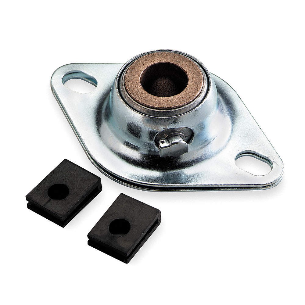 DAYTON 4X816 2 Bolt Flng Brg,Plain Sleeve,5/8in Bore 4X816