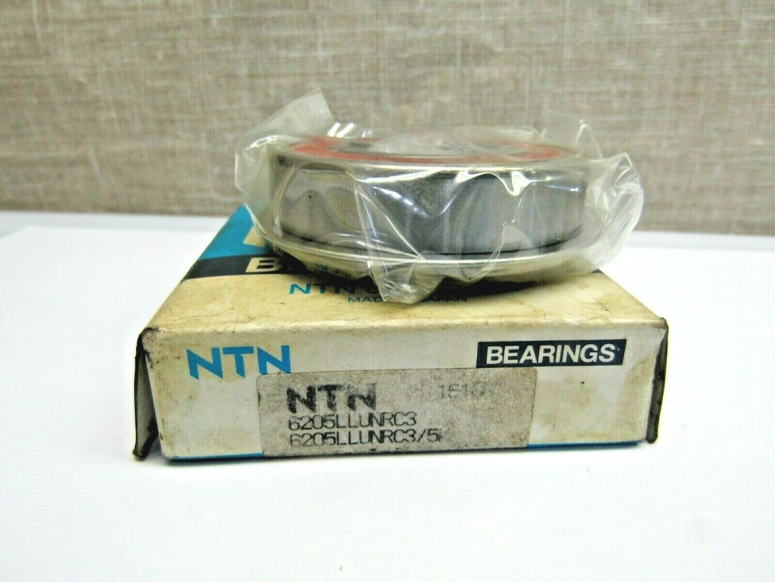 NTN 6205LLUNR C3, 6205-2RSNR 25mm X 52mm X 15mm Sealed Snap Ring Bearing