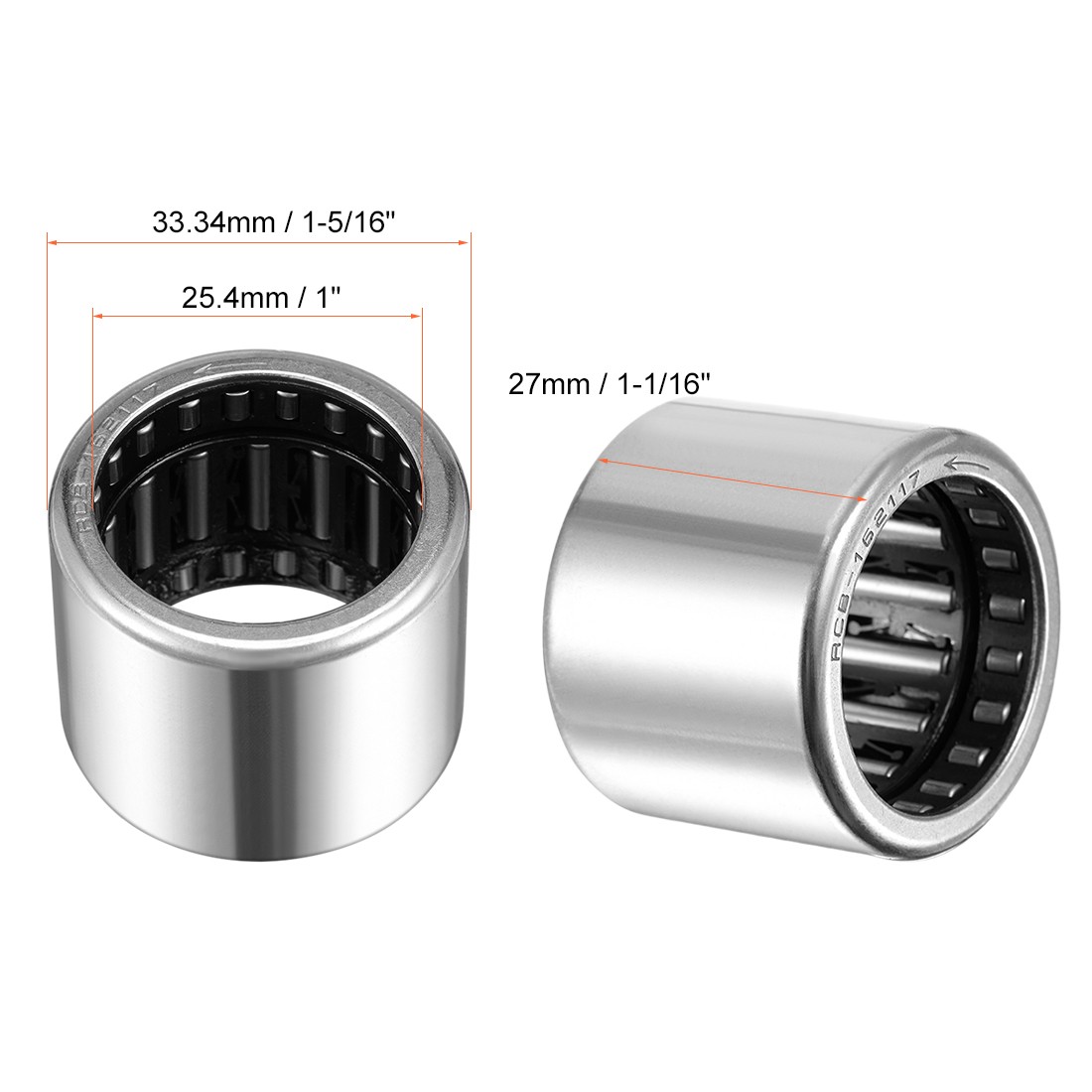 RCB162117 Needle Roller Bearing One Way Bearing 1″ x 1-5/16″ x 1-1/16″