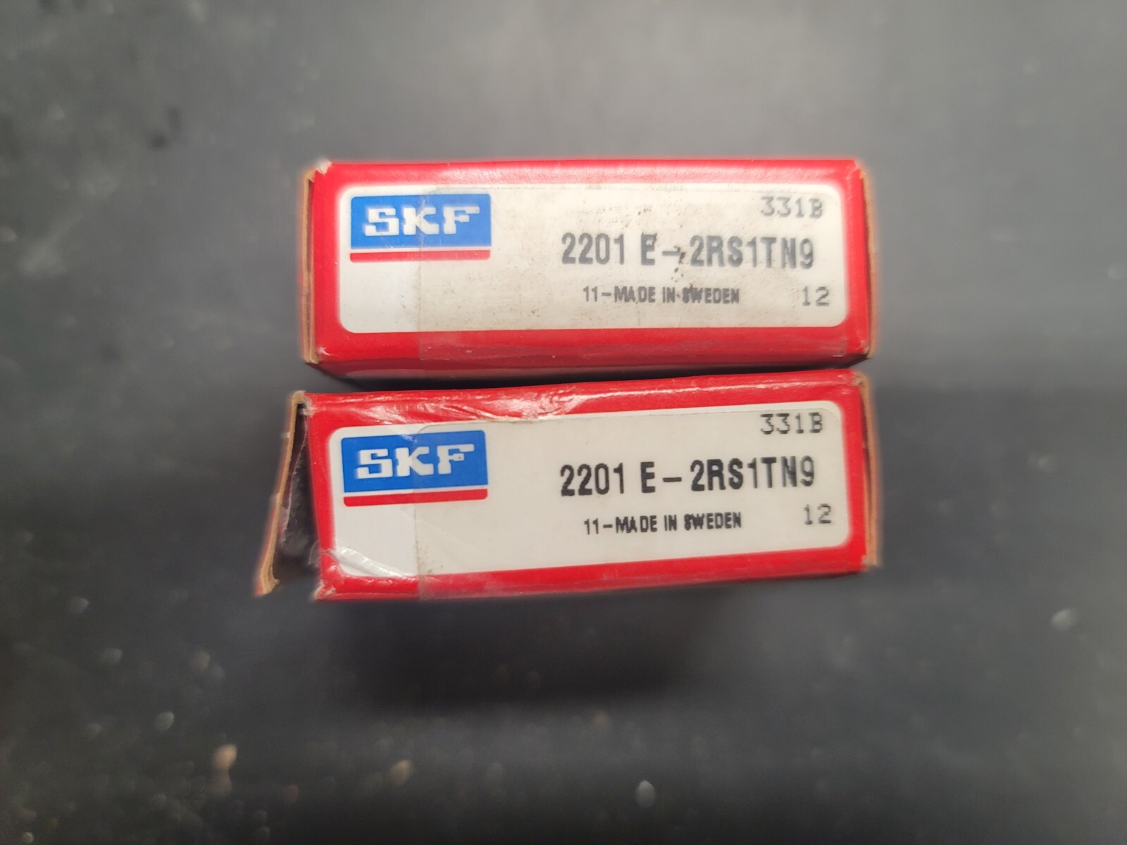 (Lot of 2) SKF 2201 E-2RS1TN9 Self Aligning Ball Bearing