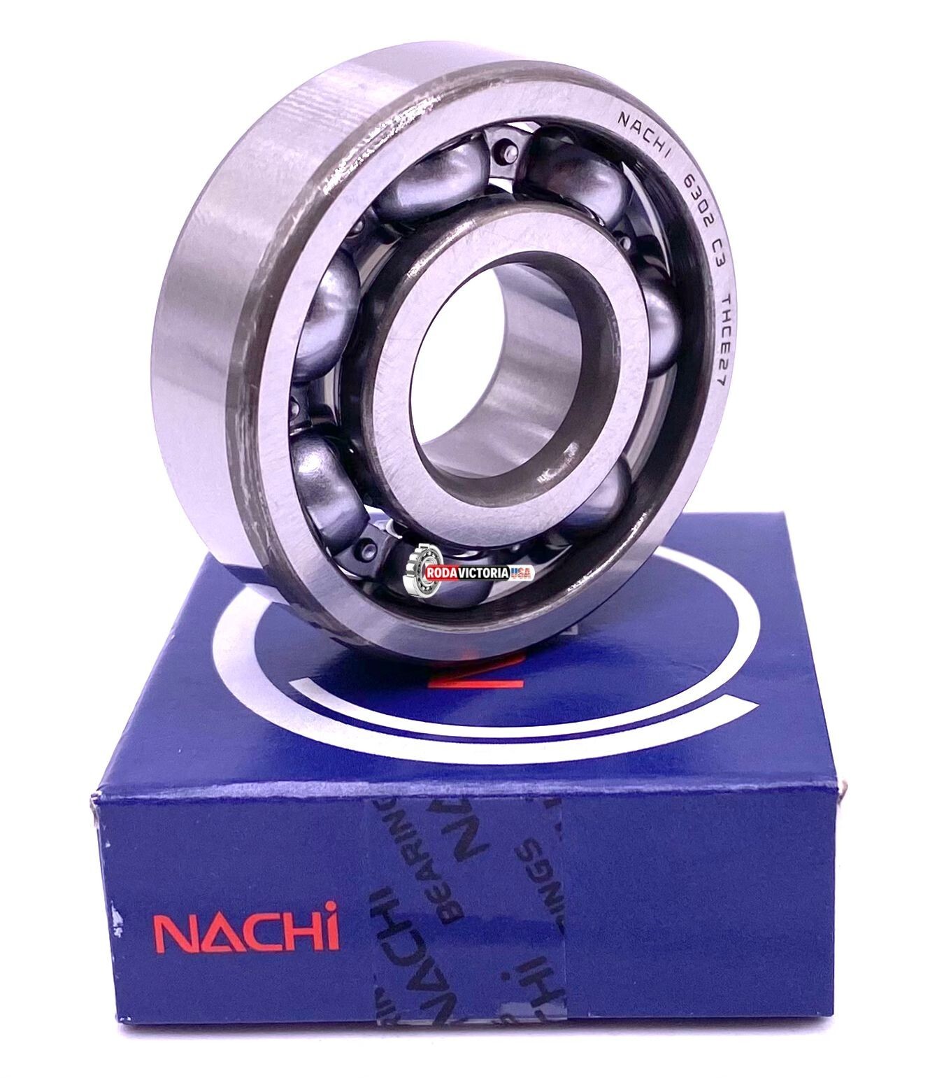 NACHI JAPAN 6302 C3 DEEP GROOVE BALL BEARING, NO SEALS 15x42x13 15x42x13mm