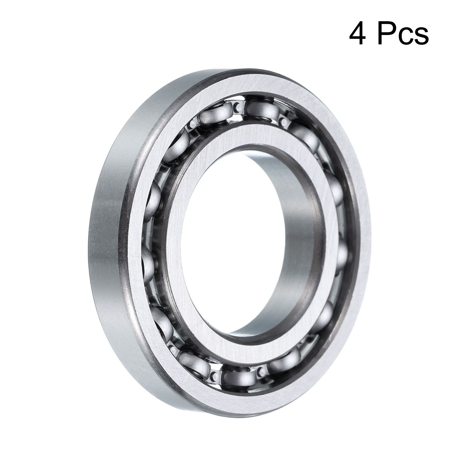 4Pcs 16005 Deep Groove Ball Bearing High Carbon Chrome Steel Z0 Double Rubber