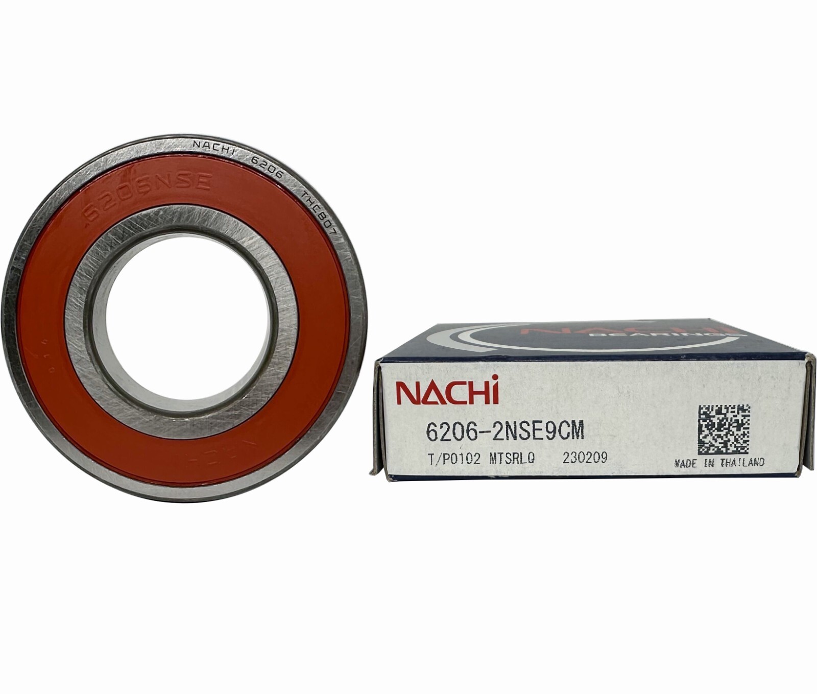 2Pcs NACHI Brand 6206-2NSE9CM 30X62X16MM Double Rubber Seal Bearings