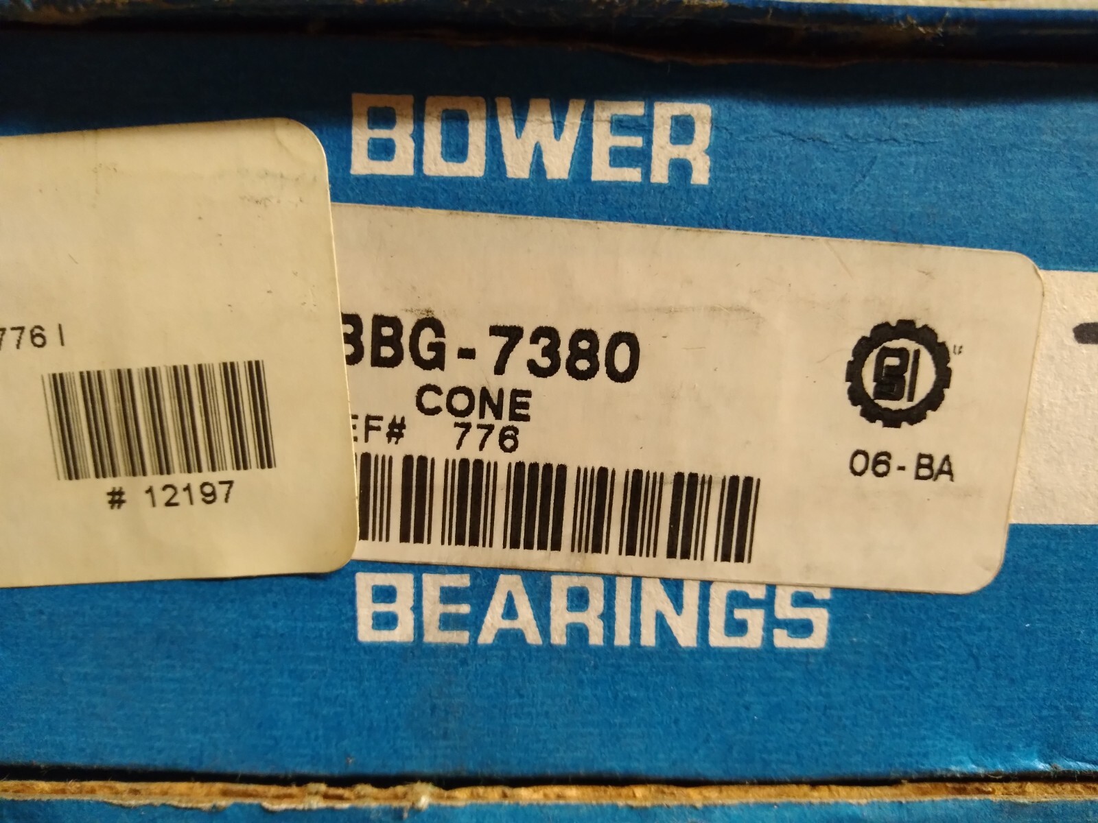 New PAI BBG-7380 Tapered Roller Bearing Cone 776