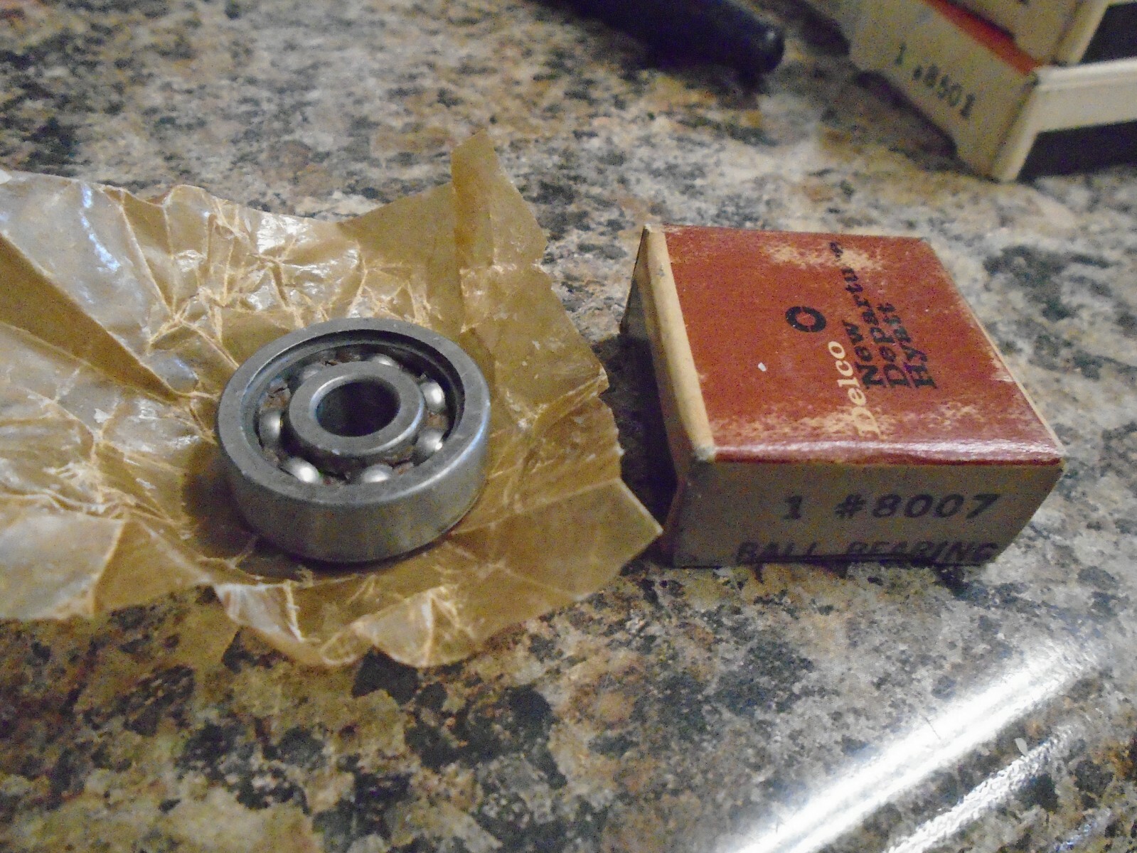 DELCO NEW DEPARTURE HYATT 8007 BEARING 7X24X10/8 OPEN/METAL SHEILD A552