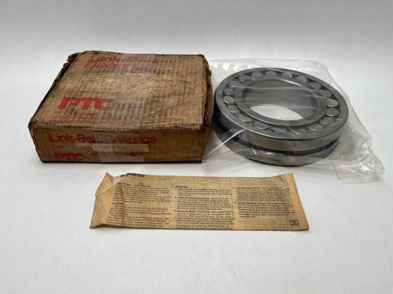 Link-Belt 22219MBW33 Spherical Bearing 95x170x43 mm 22219-MB-W33-C0