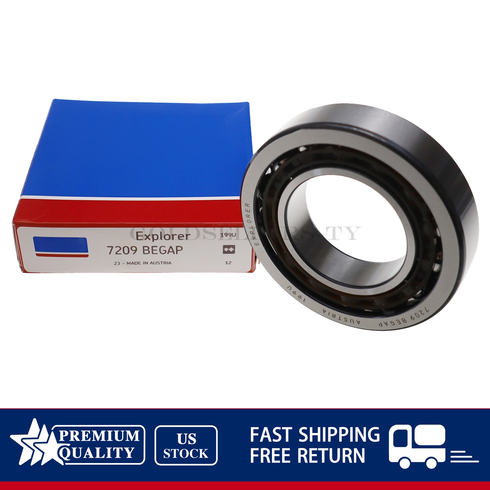 NEW Fits SKF 7209 BEGAP Angular Contact Ball Bearing 45x85x19 mm US