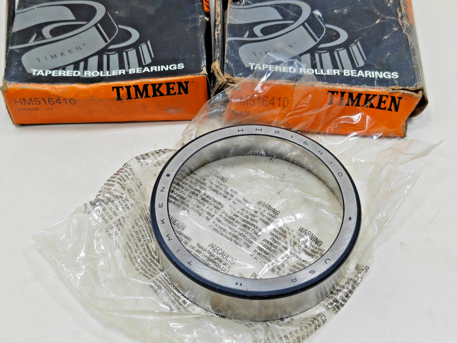 (2Pcs) HM516410 Timken Tapered Roller Bearing Cup Only Timken HM516410-20024 USA