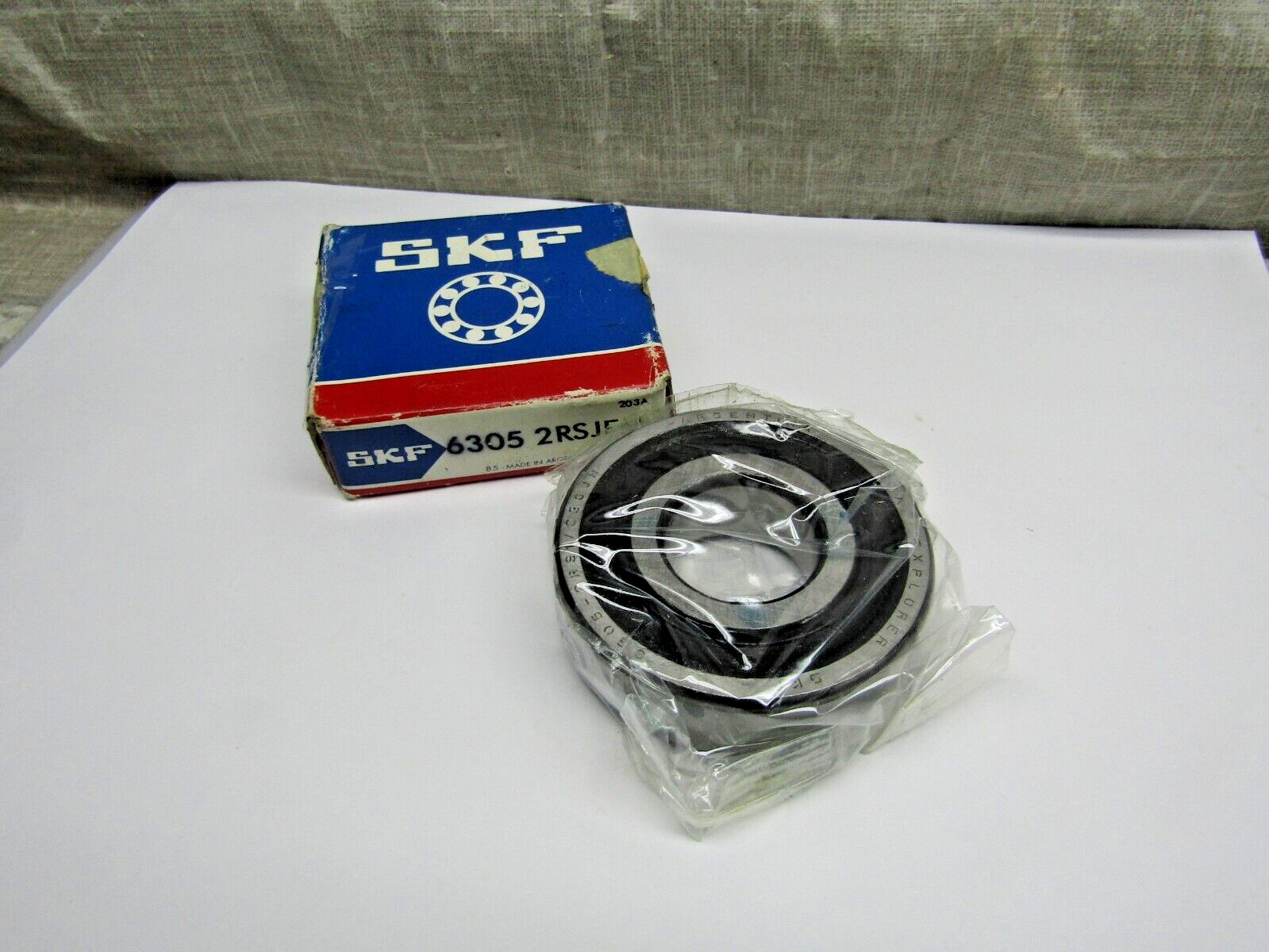 SKF 6305-2RS JEM 25mm X 62mm X 17mm Sealed Bearing