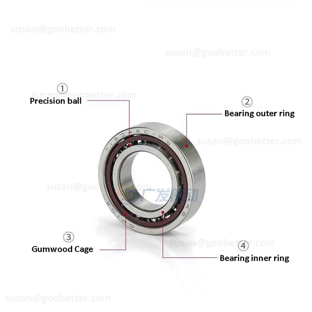 Angular Contact Bearing 7000AC – 7220AC Super Precision Bearing Steel ID 6-100mm