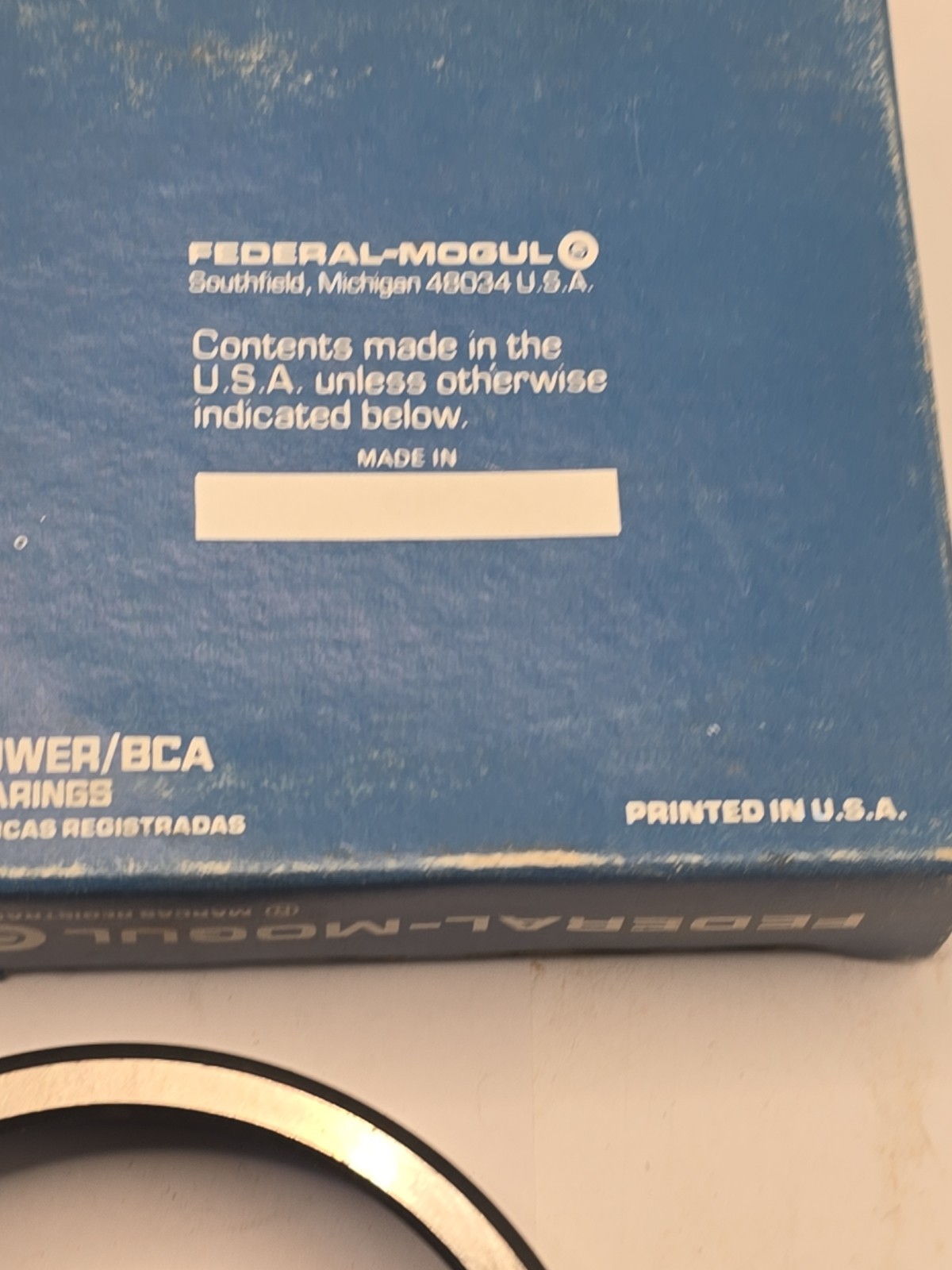 BCA/Bower 382S 387A Tapered Roller Bearing & Cup Federal Mogul