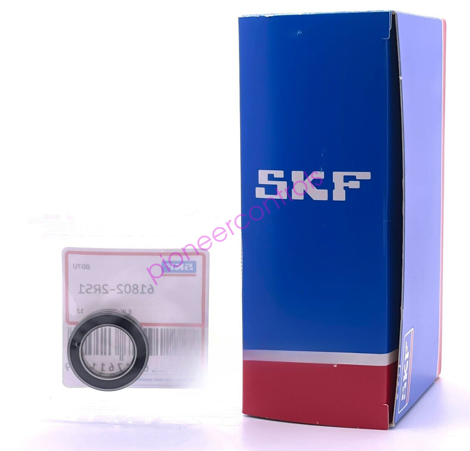NEW SKF 6802 2RS DEEP GROOVE BALL BEARING, RUBBER SEALED 61802 15x24x5 mm