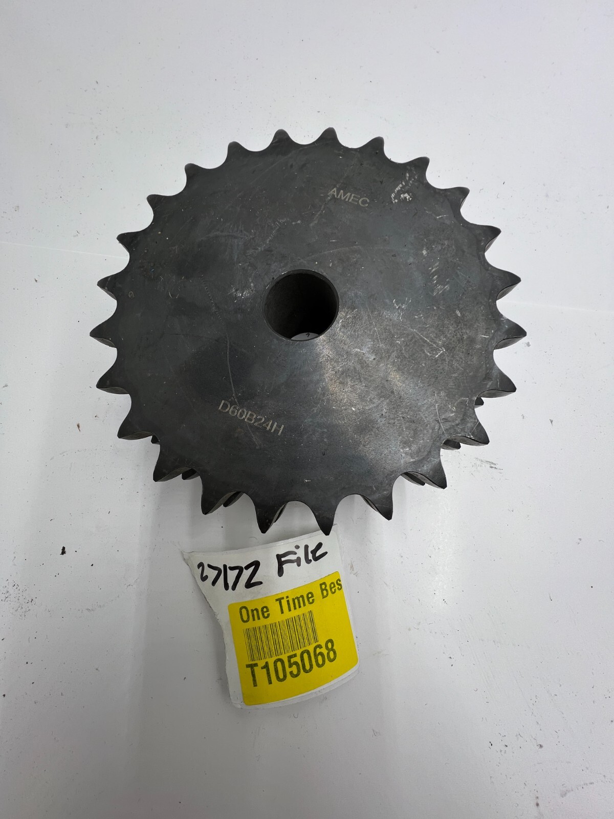 AMEC D60B24H SPROCKET ROLLER DOUBLE B PLAIN STOCK BORE SPROCKET 24 TEETH