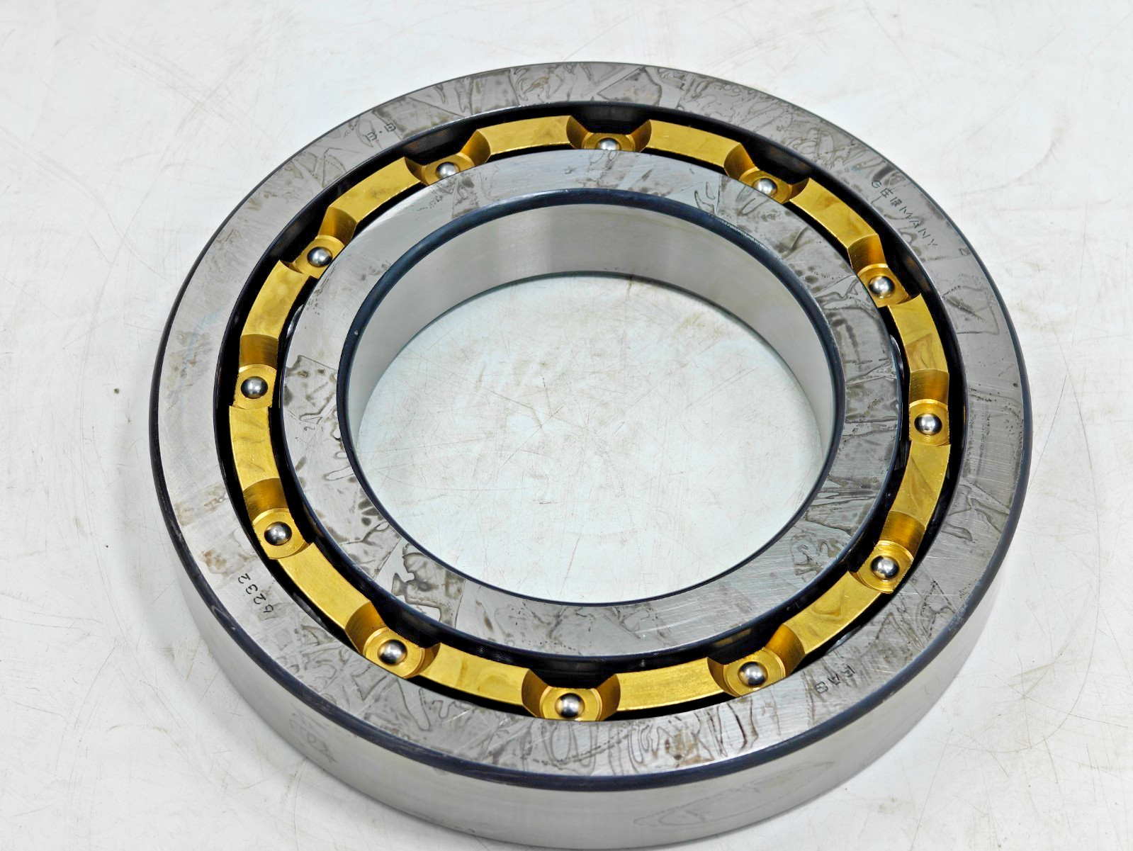 6232M FAG Deep Groove Ball Bearing FAG 6232 M Germany 160 x 290 x 48 mm Brass