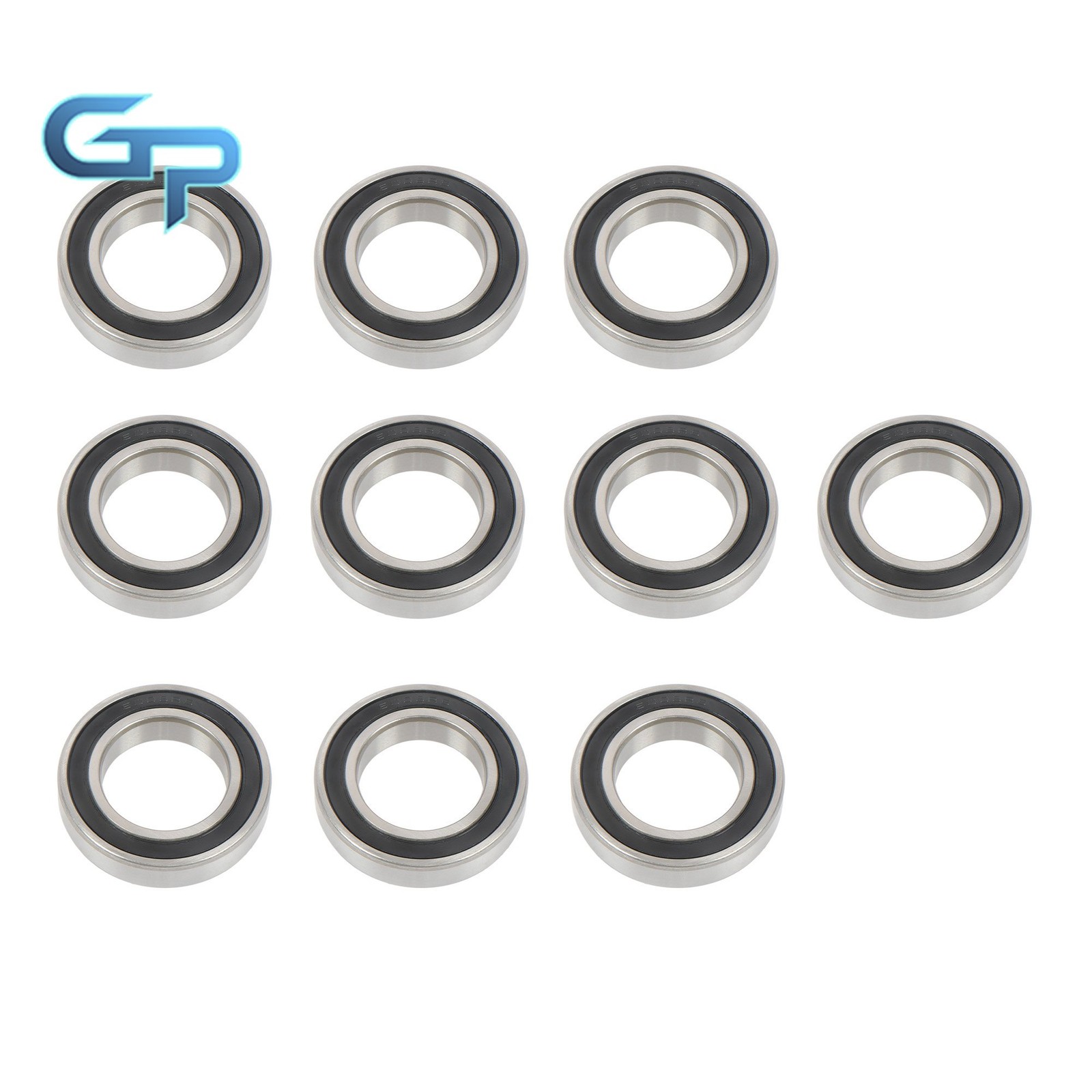 10pcs 6008-2RS 40x68x15mm Bearings Rubber Sealed Complete Set