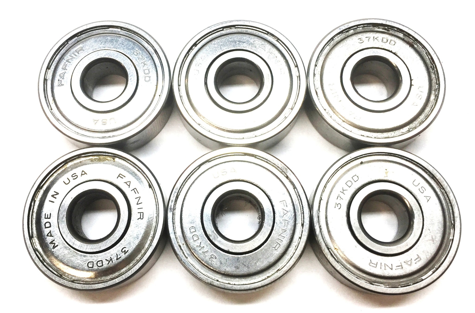 FAFNIR Sealed Roller Ball Bearing 37KDD [Lot of 6] NOS