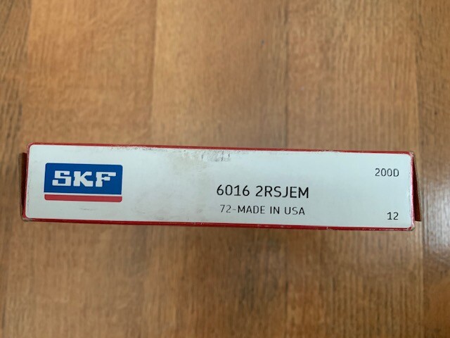 SKF 6016 2RSJEM Single Row Ball Bearing 80mm bore *NEW*