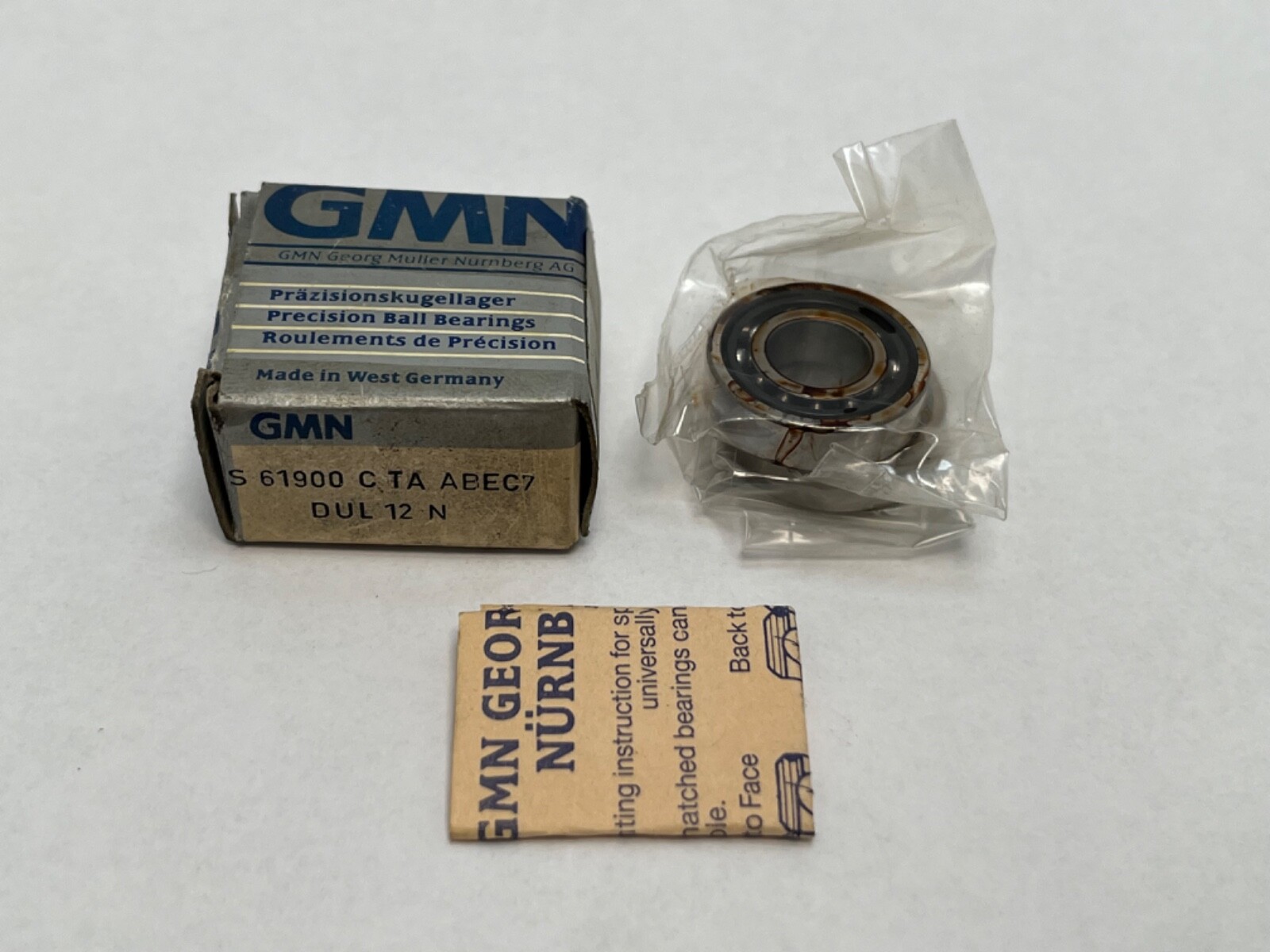 GMN S61900CTXAP4DUL Bearing 10x22x6 mm 7900C 71900C S-61900-C-TXA-P4-DUL Germany