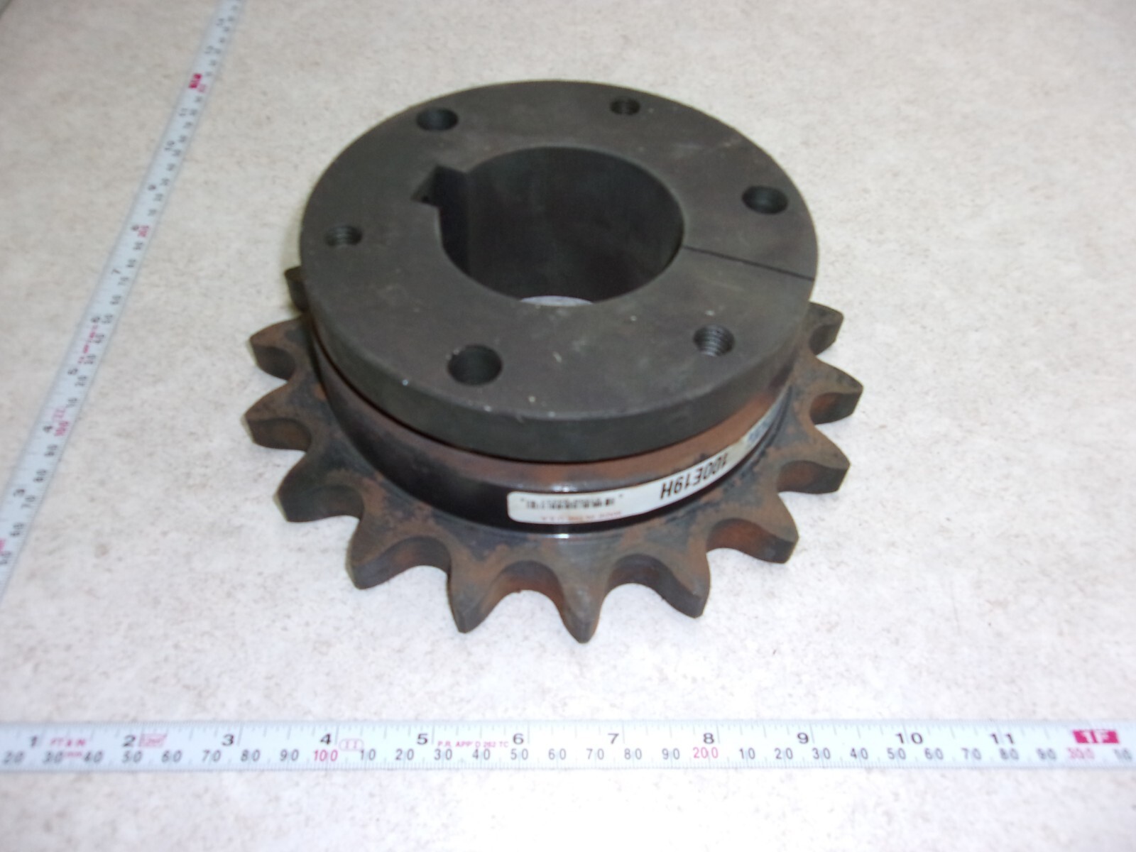 MARTIN SPROCKET AND GEAR 100E19H SPROCKET 2-3/4″ BORE 100 CHAIN HARDENED, F0757