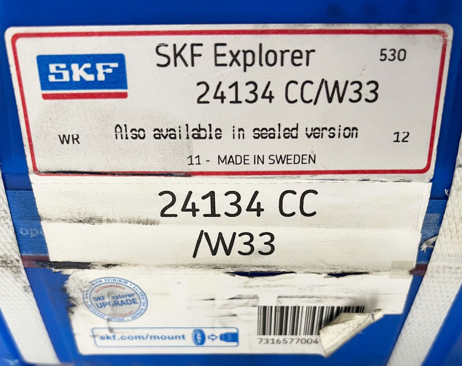 NEW SKF Explorer 24134 CC/W33 Spherical Roller Bearing 170mm ID 280mm OD 109mm