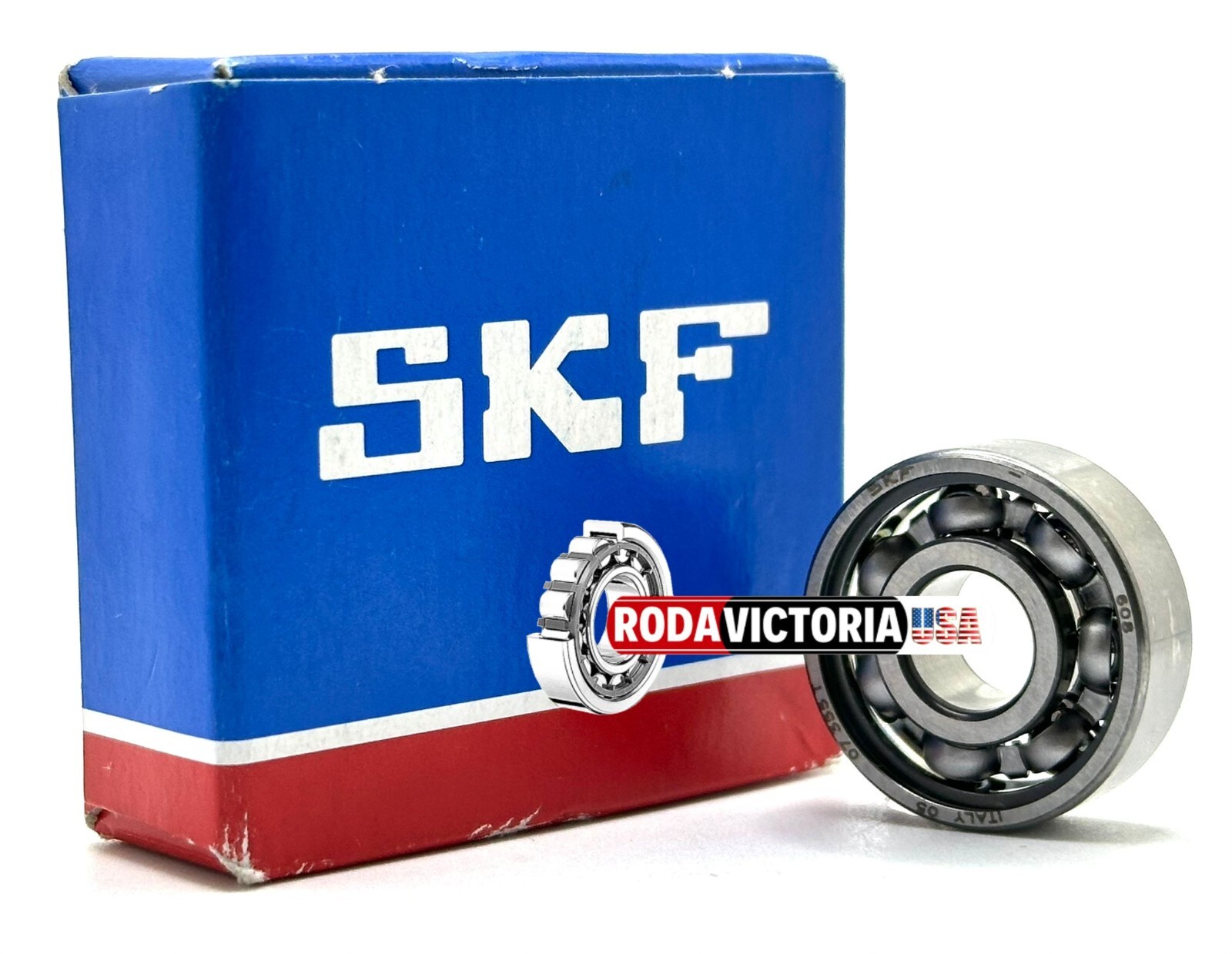 SKF 608 C3 DEEP GROOVE BALL BEARING, OPEN TYPE, NO SEALS 8x22x7mm