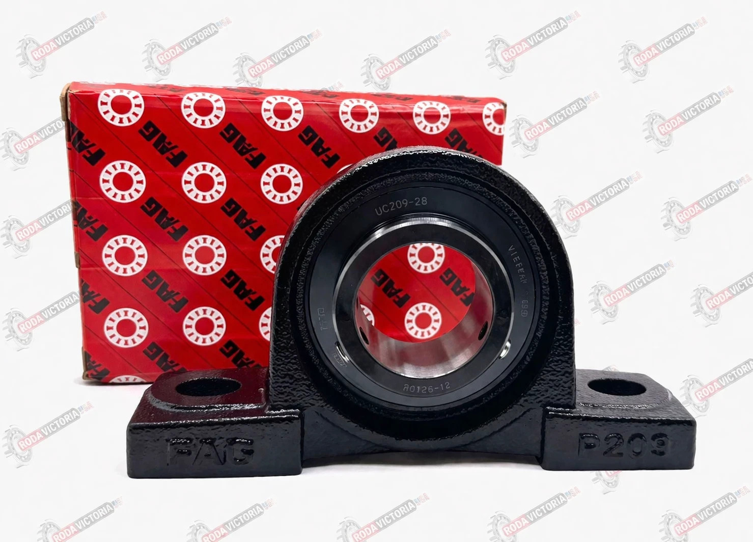 FAG UCP209-28 J7 Housing and Bearing Assembly UC209-28 + P209-J7 1 3/4″ Bore