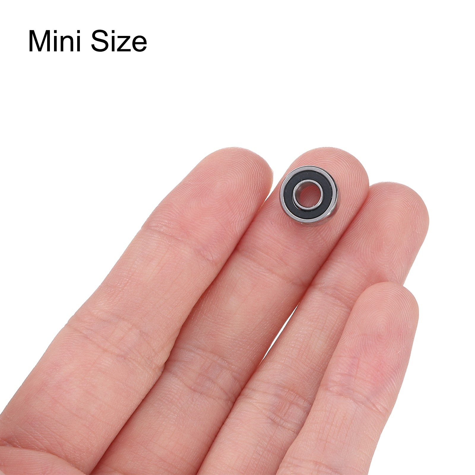 SMR104-2RS Miniature Hybrid Ceramic Bearing 4x10x4mm Double Sealed Bearing,Black
