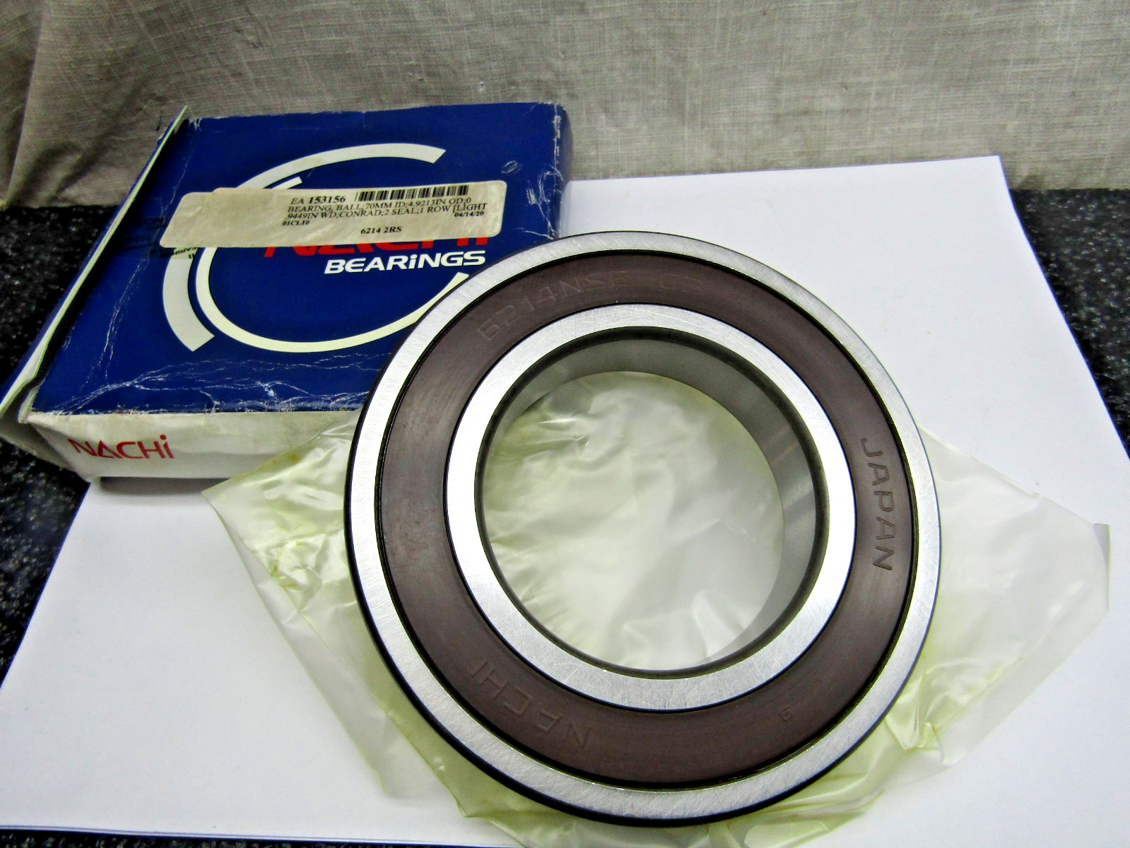 Nachi 6214-2NSE C3 70mm X 125mm X 24mm Sealed Bearing
