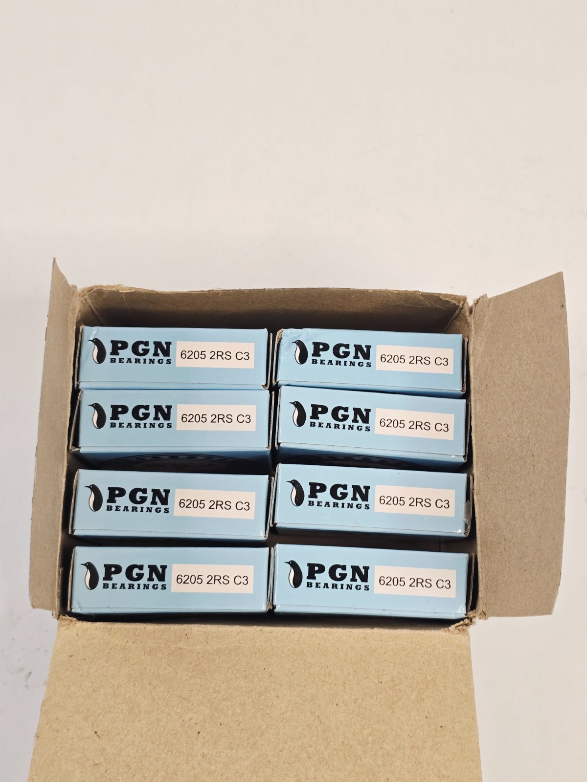 PGN 6205-2RS Bearing Pack of 8