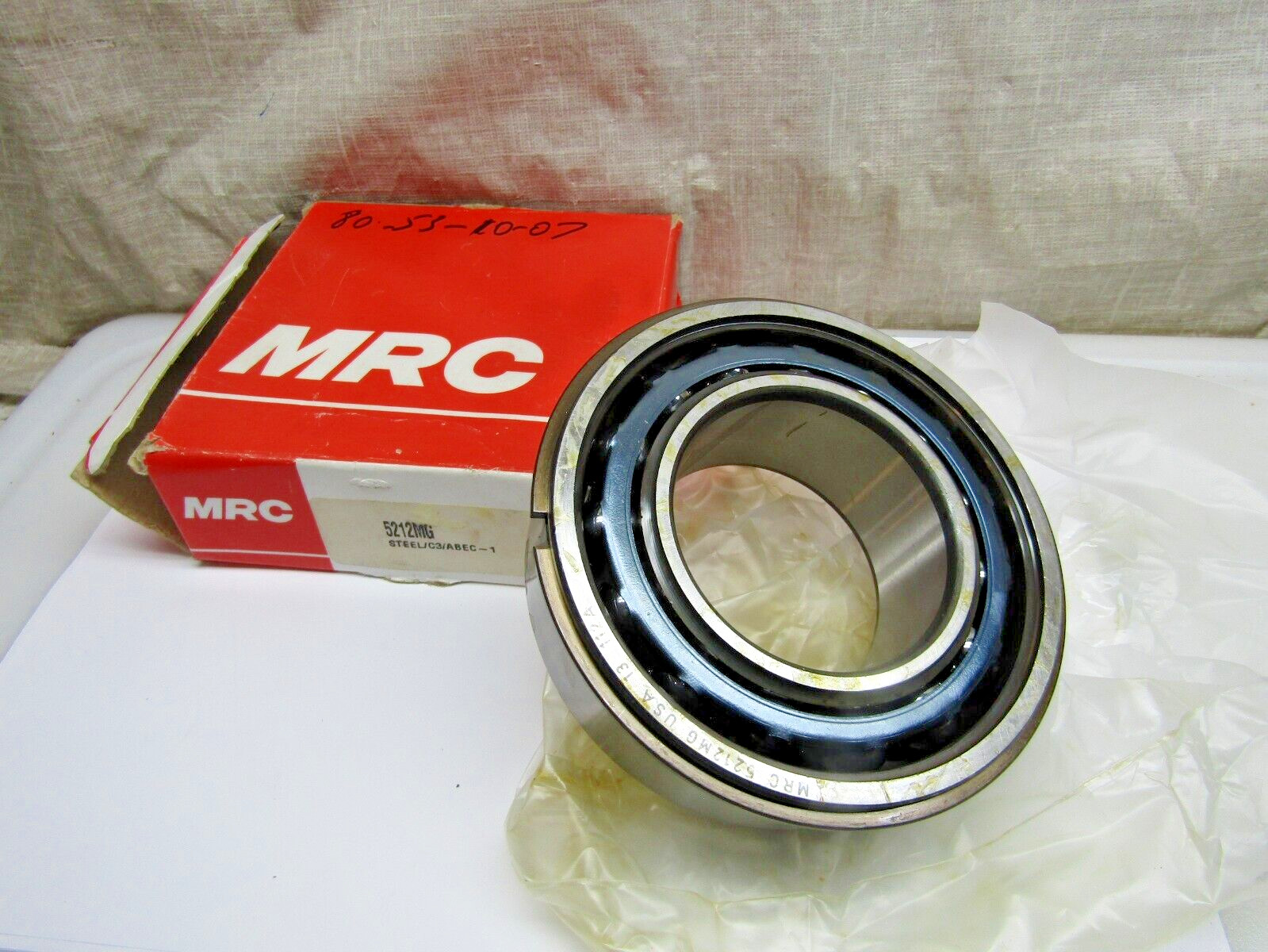 MRC SKF 5212MG 60mm X 110mm X 1-7/16″ Angular Contact Bearing with Snap Ring