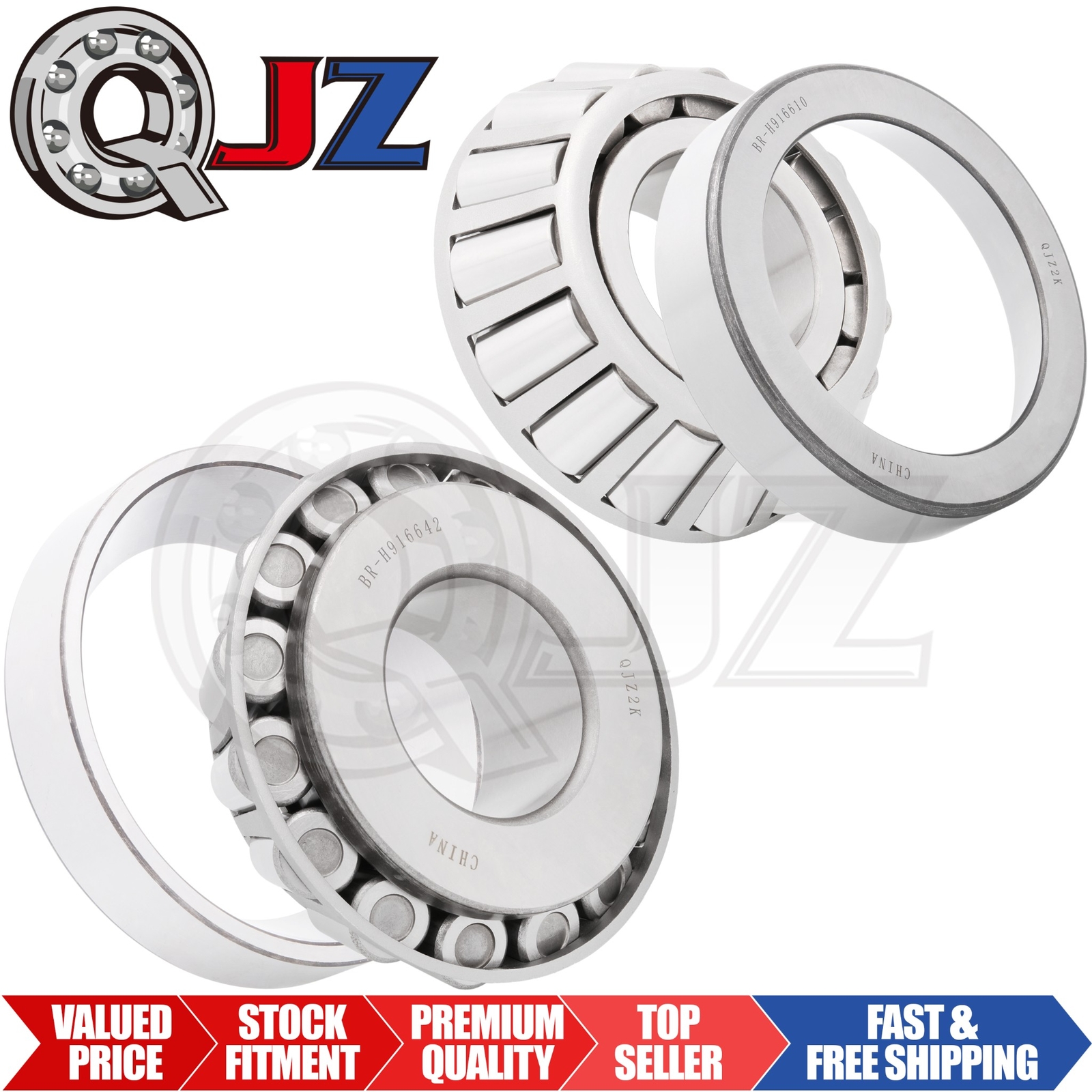 [Qty.2] New H916642-H916610 Tapered Roller Bearing Set [2.7554″ ID x 2.1563″ W]