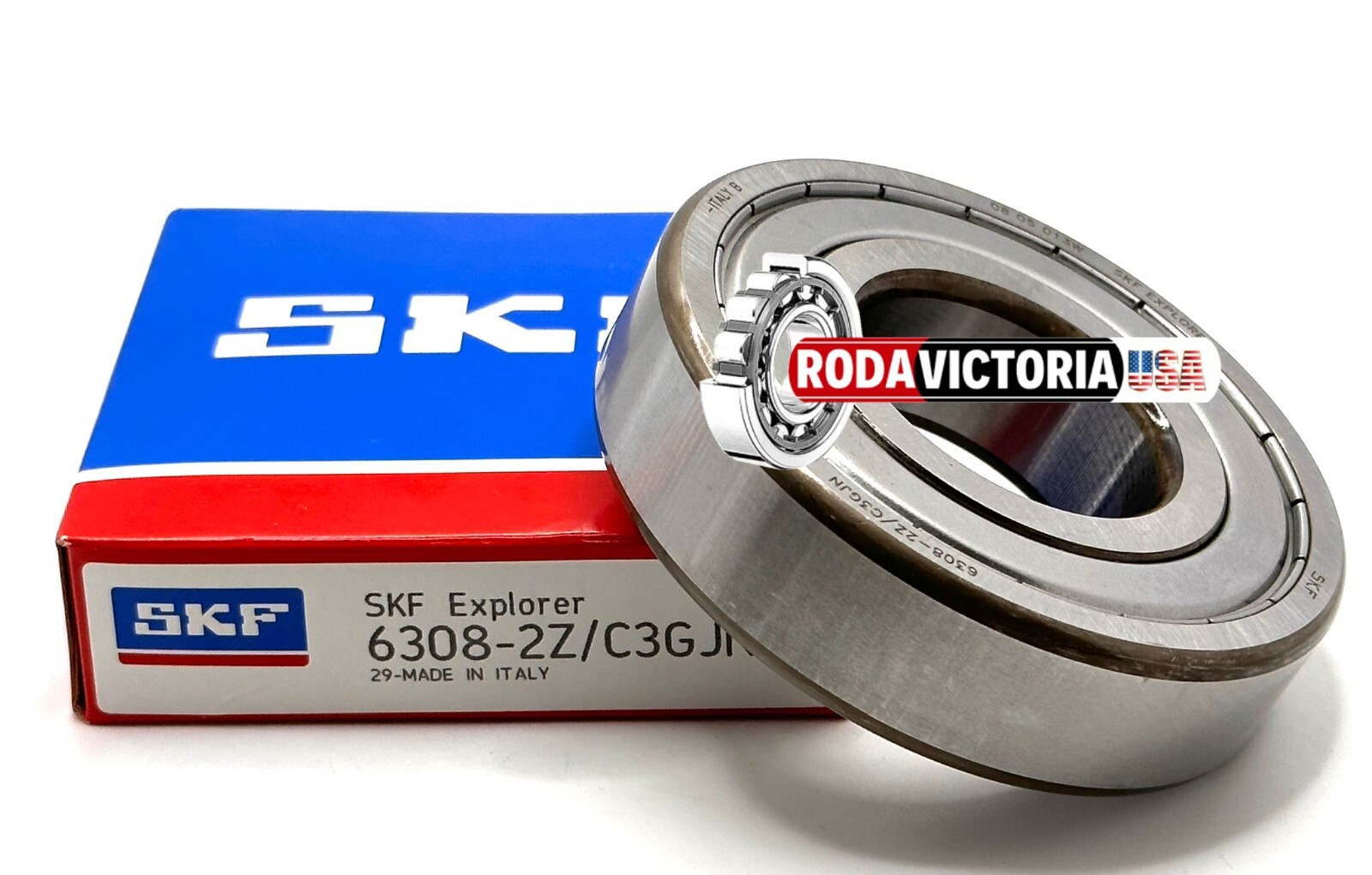 SKF 6308 ZZ/C3 GJN DEEP GROOVE BALL BEARING, METAL SHIELDED 40x90x23mm