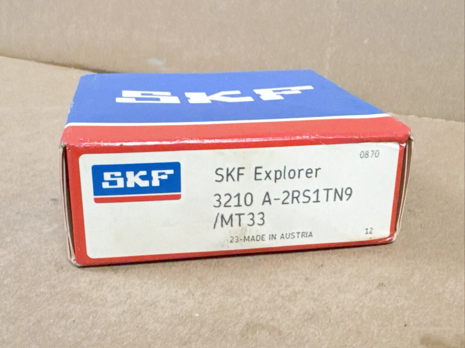 1PC SKF 3210 A-2RS1TN9/MT33 double row angular contact ball bearing#