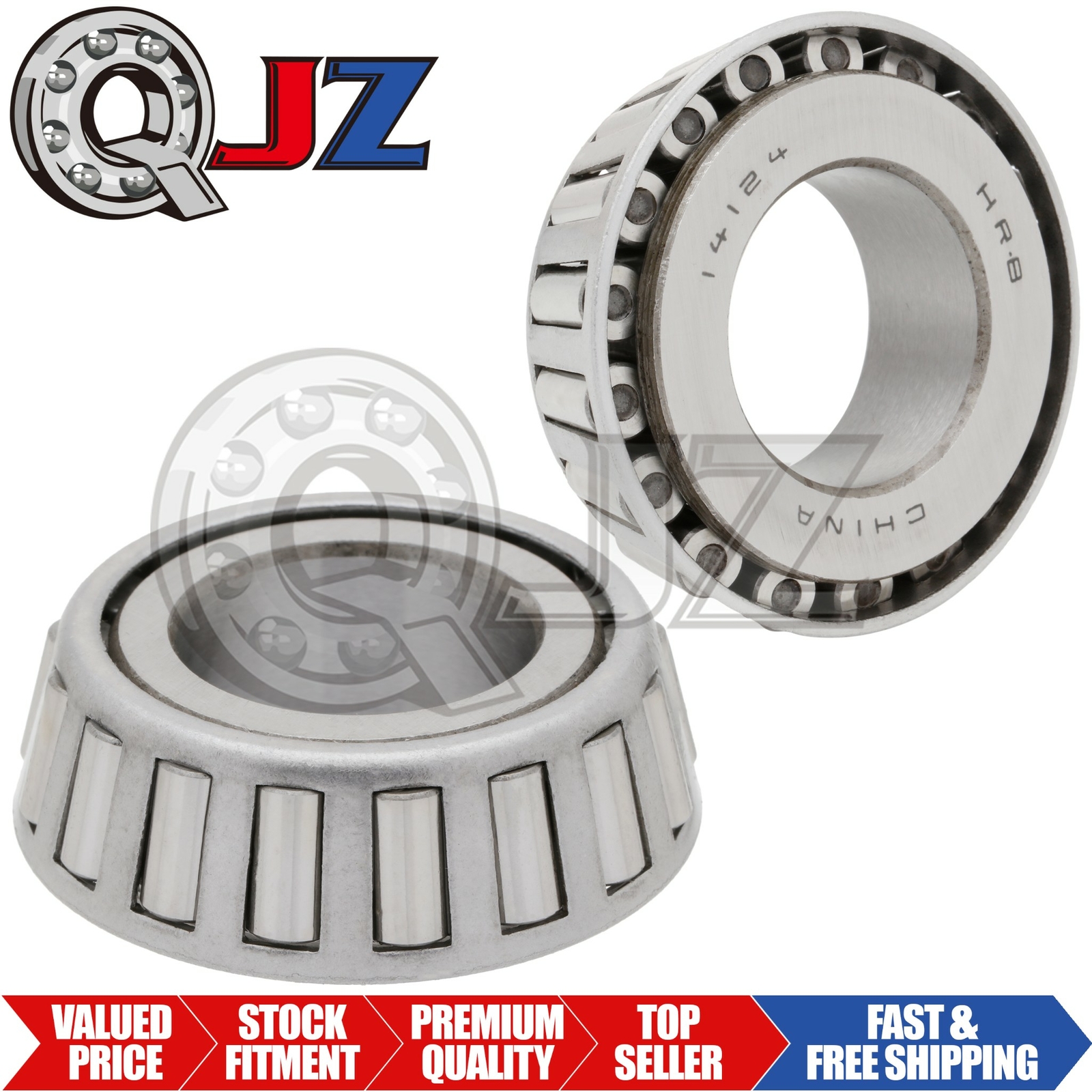 [2-Pack] 14124 Tapered Roller Inner Ring Cone 1 1/4″ (Bore) x 0.771″ (Width)