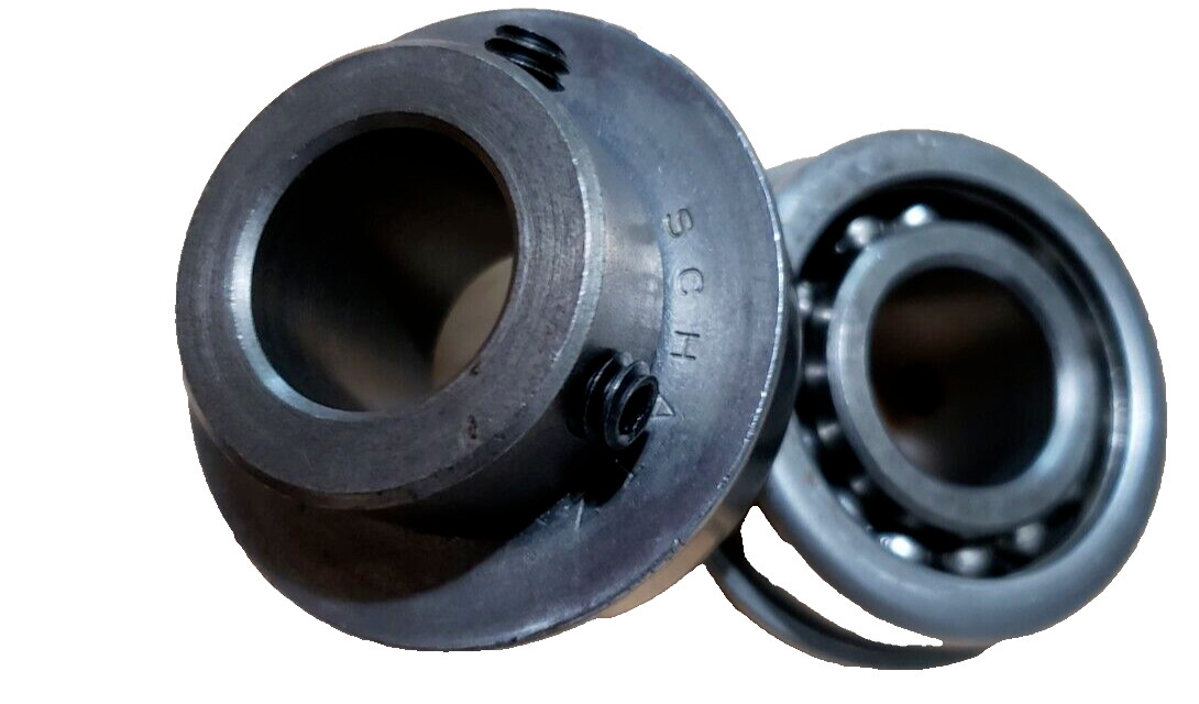 (QTY:2) SCHATZ AFS4856 Flanged Radial Ball Bearing: 3/8 in Bore Dia, 1-3/4”OD
