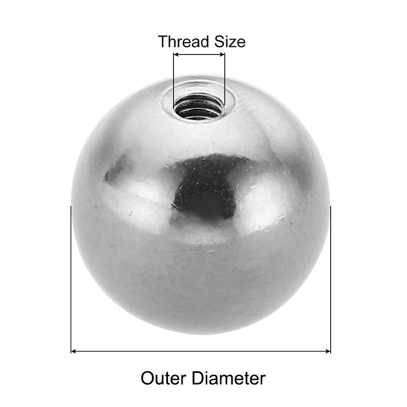 Stainless Steel Ball Nut Thread Half Hole M2/M2.5/M3/M4/M5/6/8/10/12/14/16/18/20