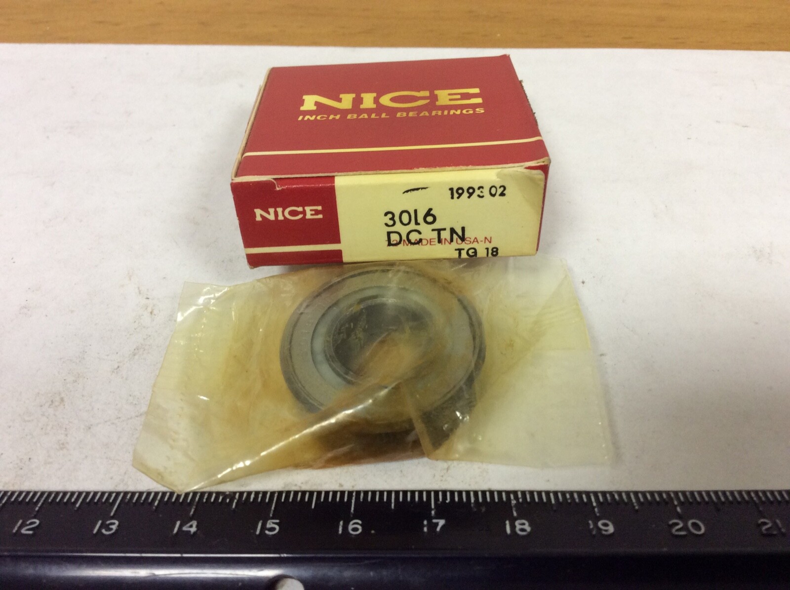 Nice 3016DCTNTG18 Deep Groove Bearing, .500″ ID, 1.125″ OD, .375″ Width