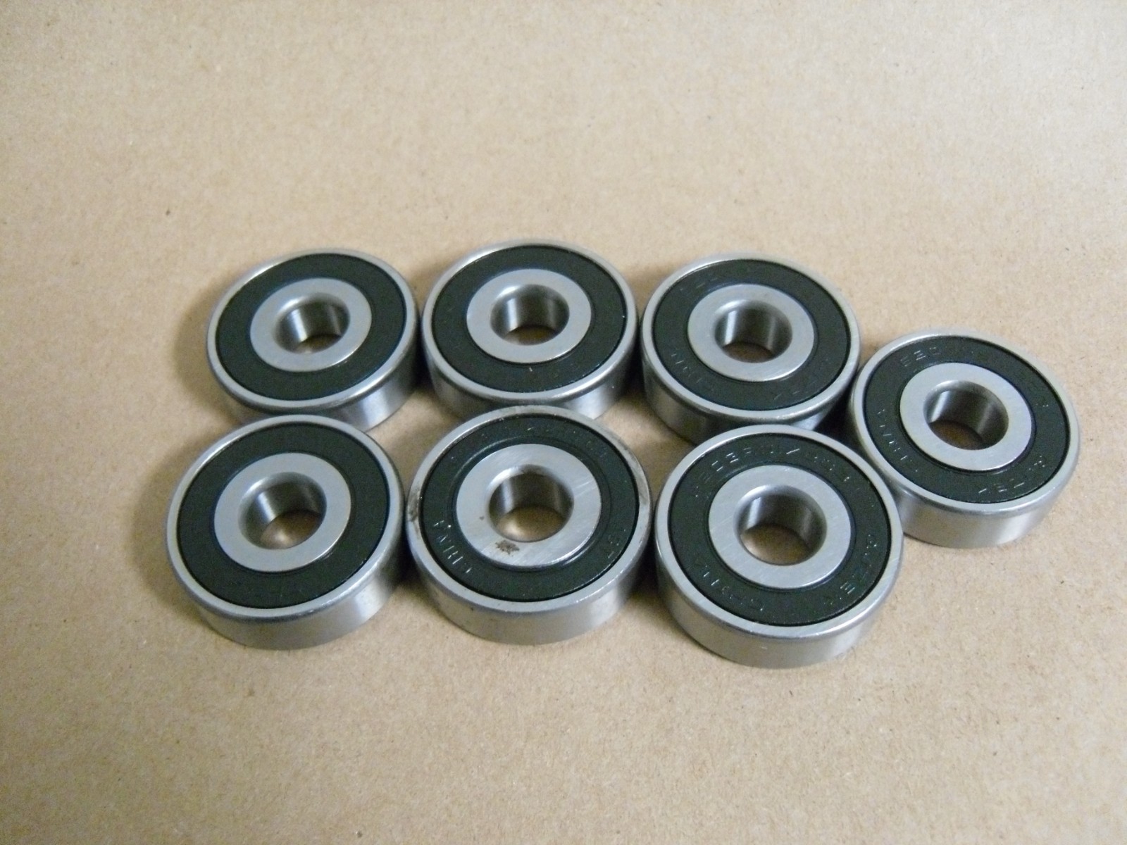 (Qty 7) 6203 X 1/2 2RS C3 BALL BEARING SPECIAL BORE 1/2″