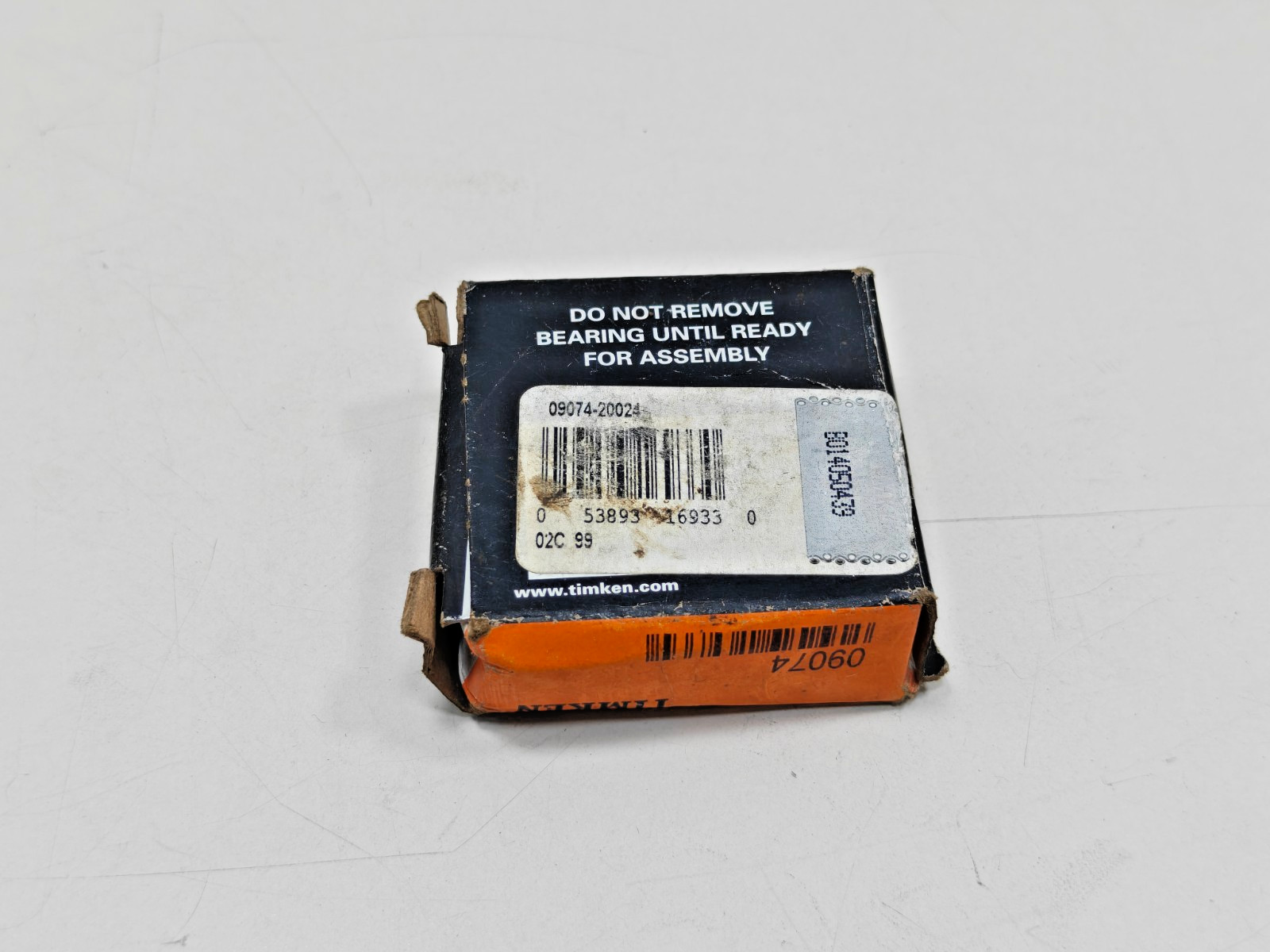 09074 Timken Tapered Roller Bearing Cone Only Timken 09074-20024 USA ID 0.750 in
