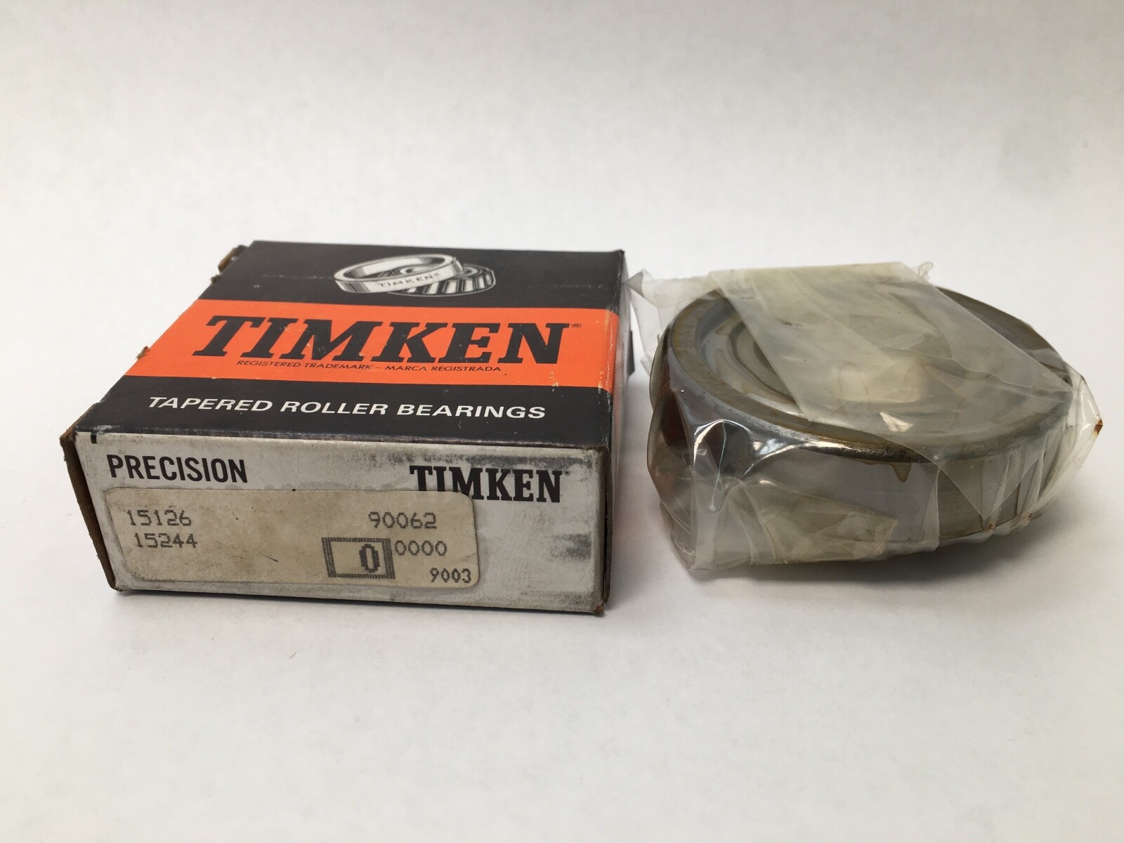 Timken 15126/15244 Taper Bearing Cone & Cup 1-1/4″ ID 2-7/16″ OD 15126 15244 USA