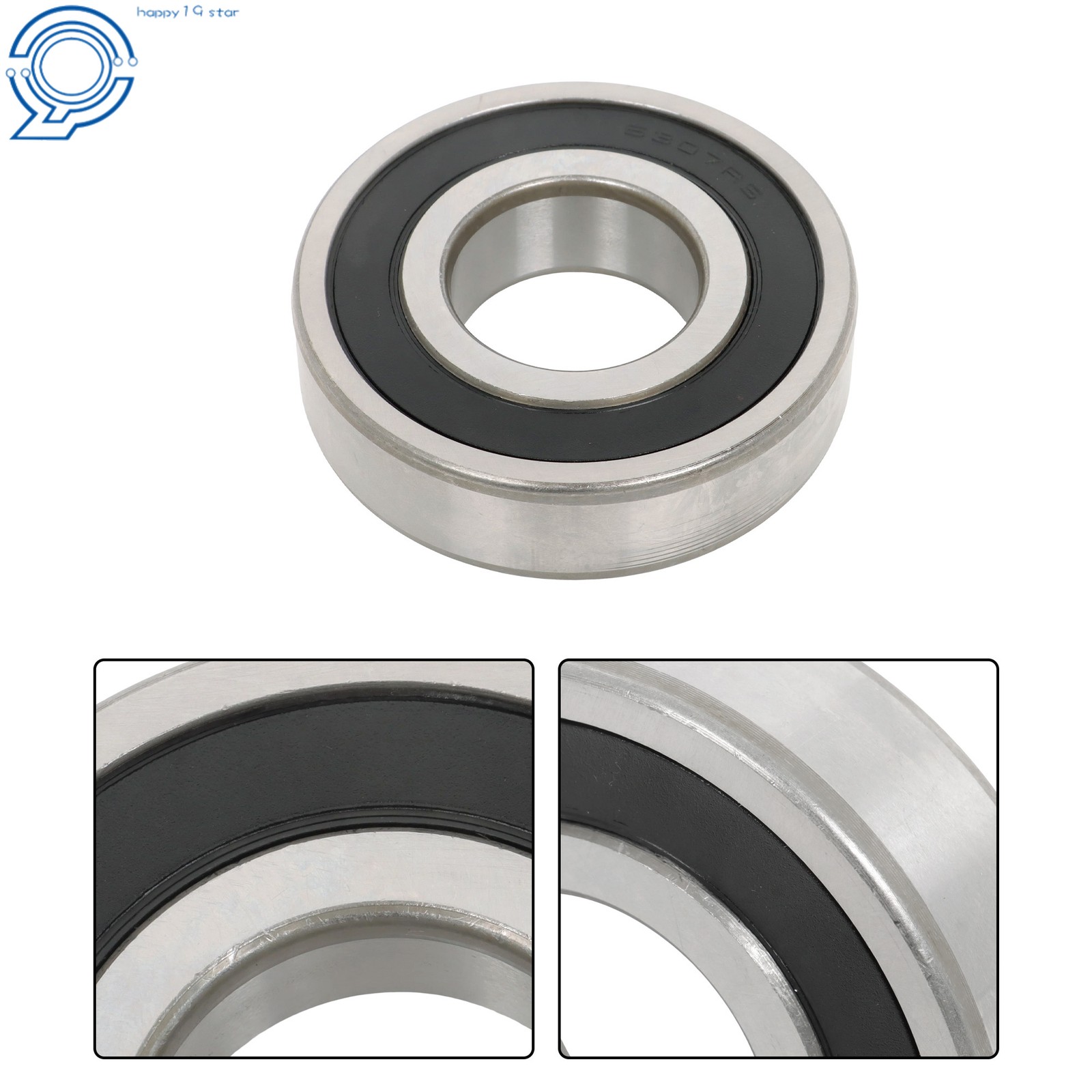 35x80x21mm Ball Bearing 6307-2RS 2 Count Rubber Sealed High Precision
