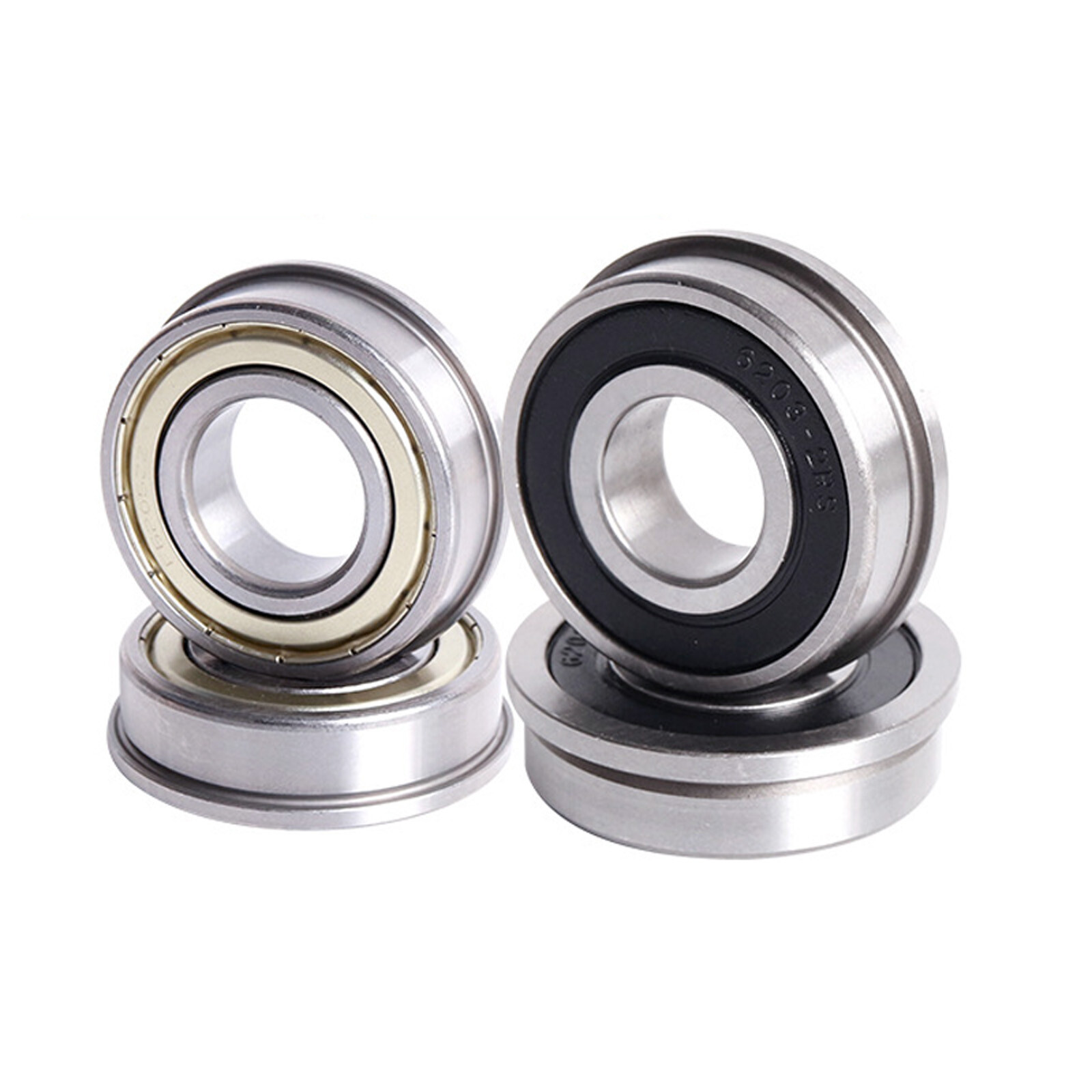 F6000 6001 6002 6003 6004 6005 6006-6010RS/ZZ Flange Deep Groove Ball Bearings