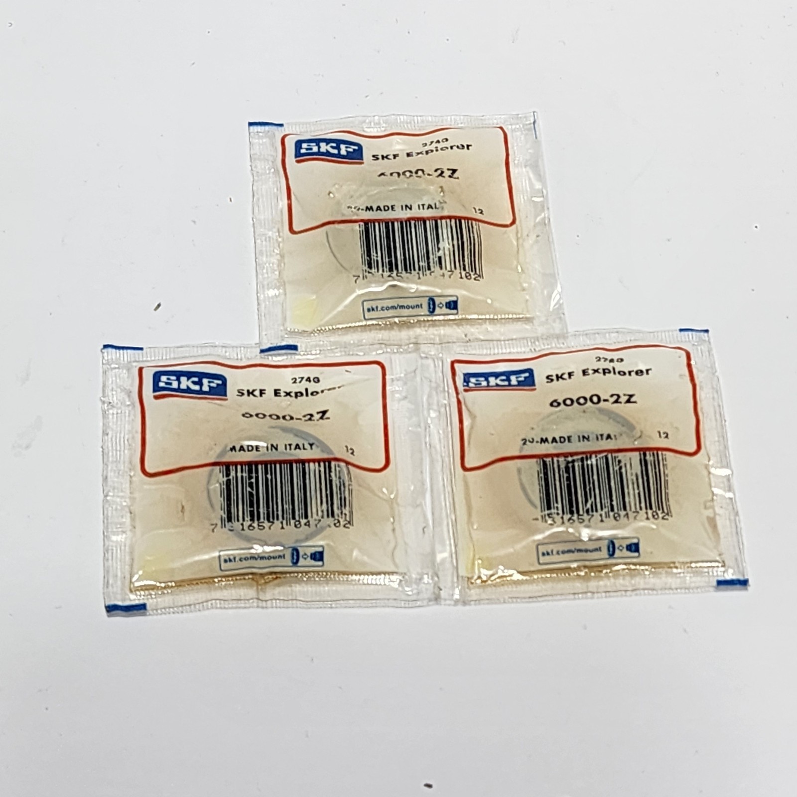 6000-ZZ SKF Brand Metal Shield Ball Bearing 10x26x8 6000 2Z 6000Z