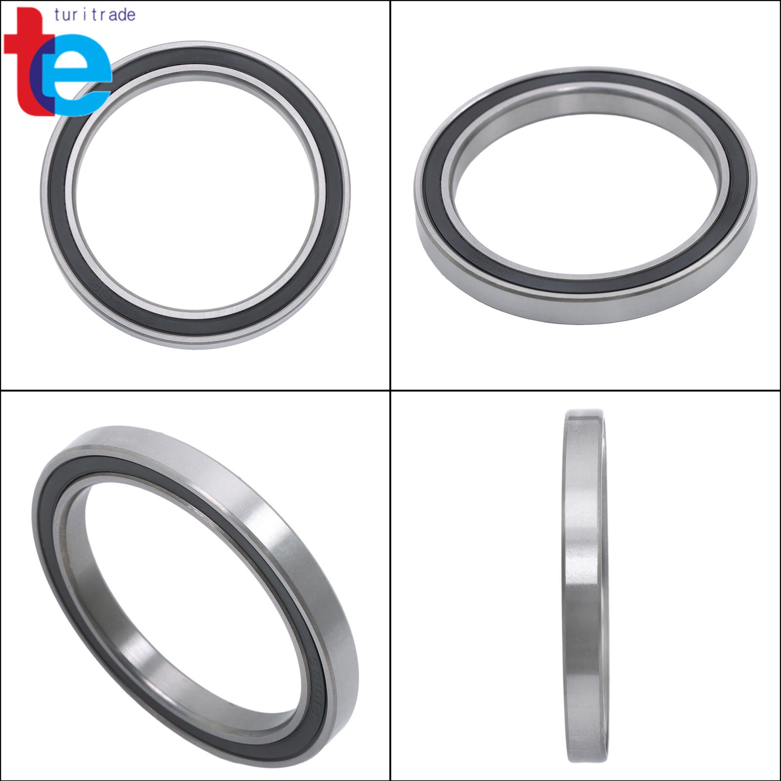 10pcs 6810-2RS Sealed Ball Bearings 50x65x7mm Pre-Lubricated Industrial