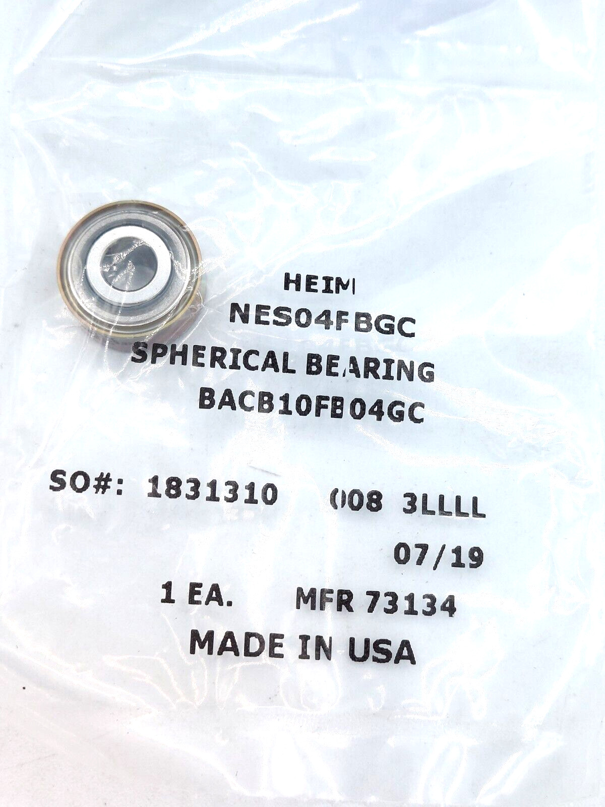 New RBC NES04FBGC Airframe Spherical Plain Bearing 1/4″x11/16″ HEIM BACB10FB04GC