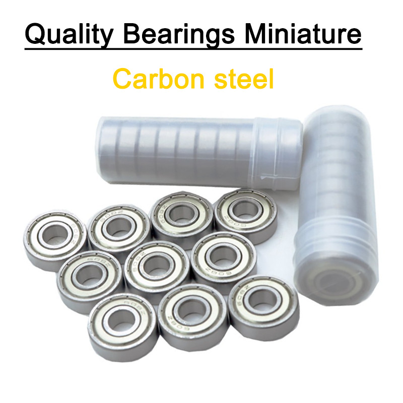 Quality Bearings Miniature Series ZZ Metal Shielded Various sizes – Carbon Steel