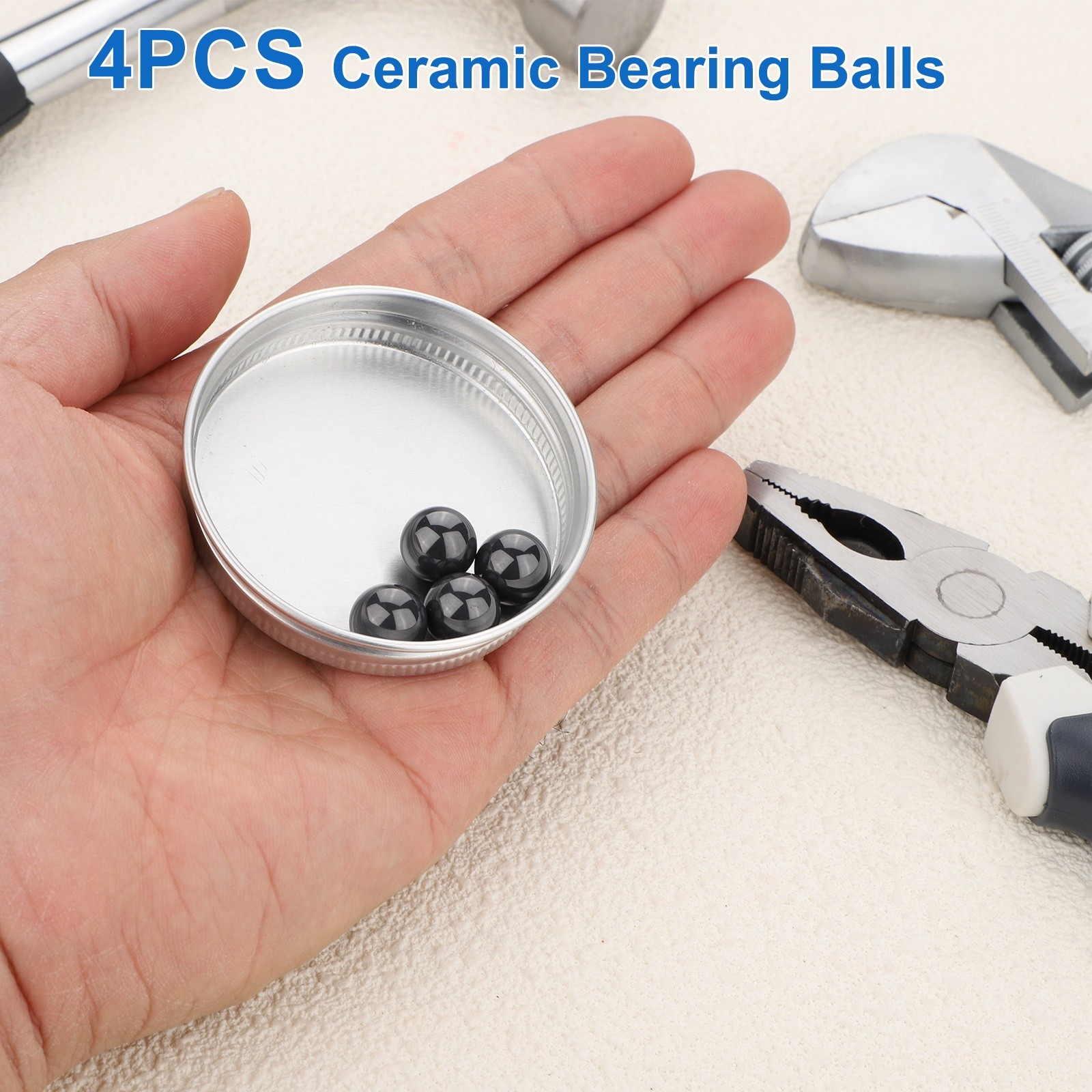4pcs Ceramic Bearing Balls 13/32″ 10.319mm, Si3N4 Silicon Nitride G10 Precision